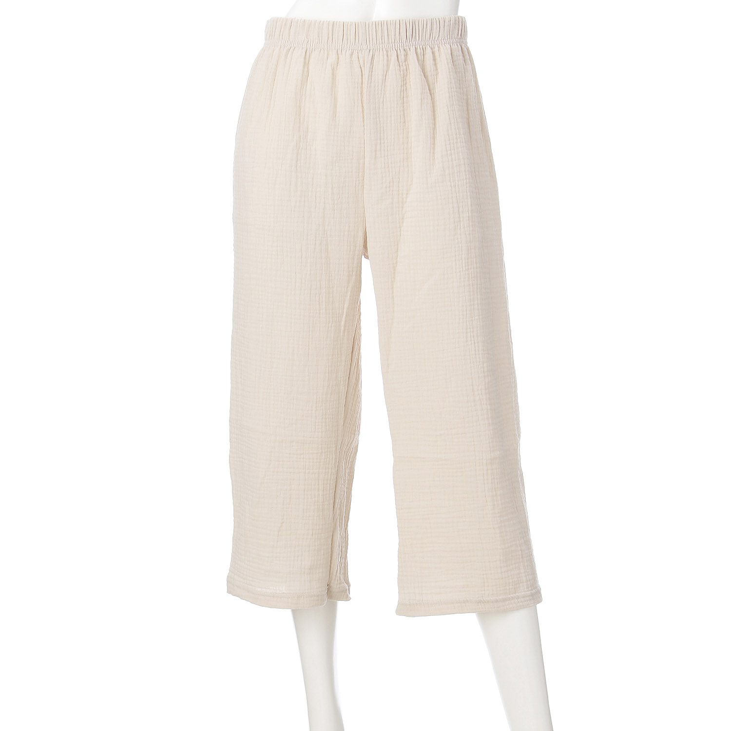 美ラフパンツ ふんわりガーゼ 9分丈【在庫限り】 - 画像2