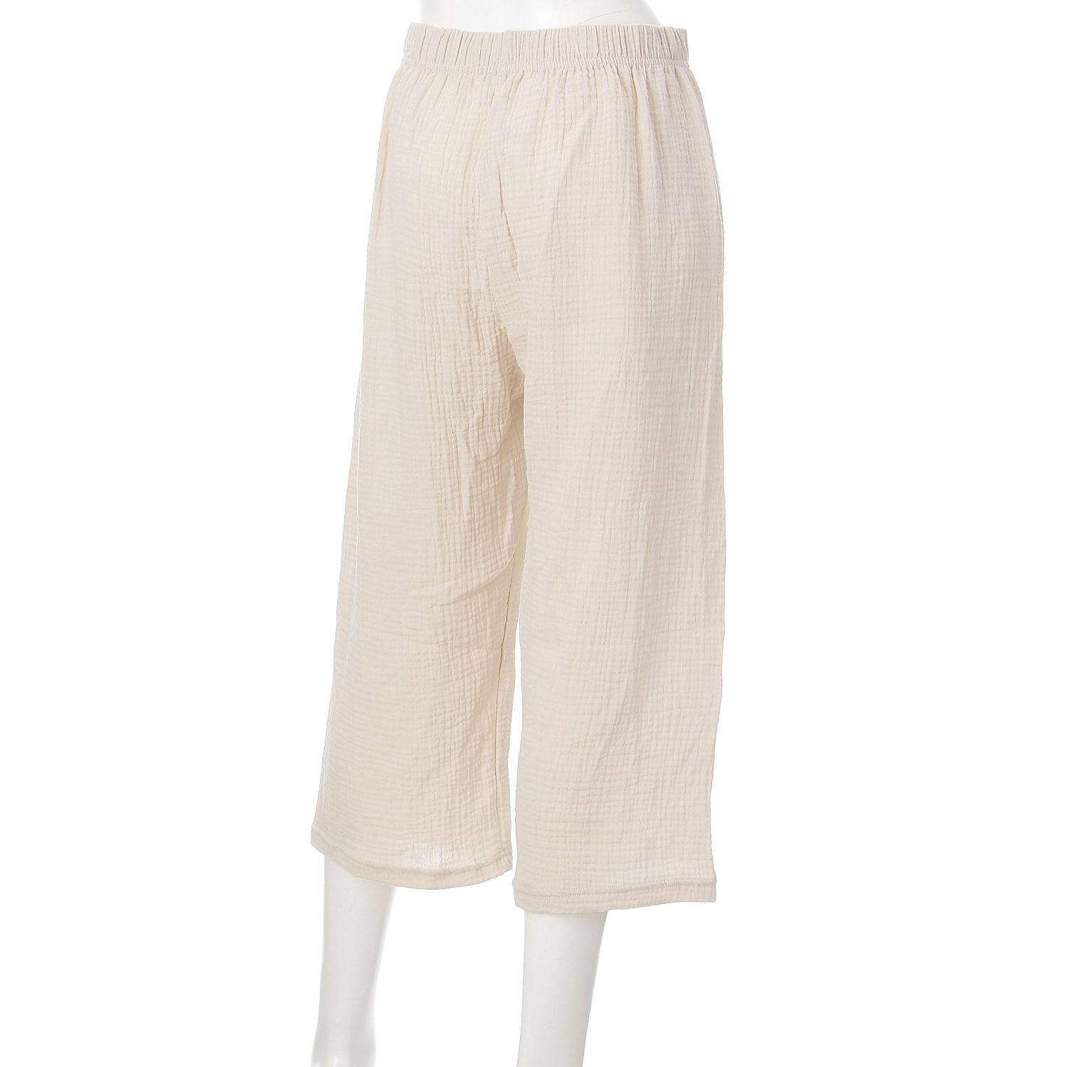 美ラフパンツ ふんわりガーゼ 9分丈 - 画像3