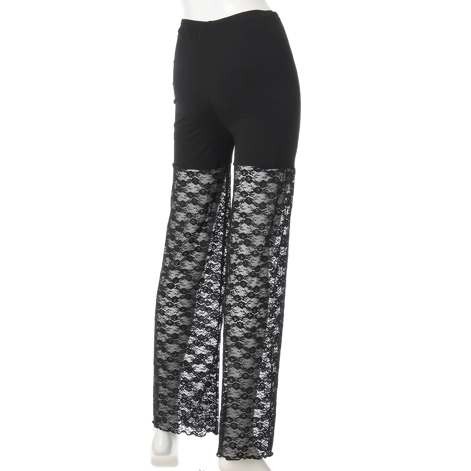 切替 10分丈 デザインレギンス 花柄 - 画像2