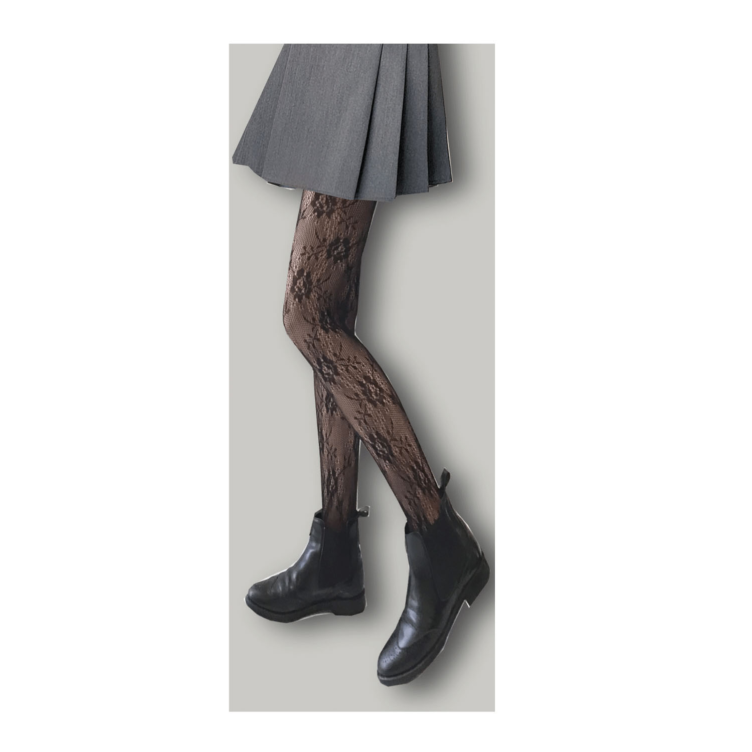 花レース タイツ【在庫限り】 - 画像1