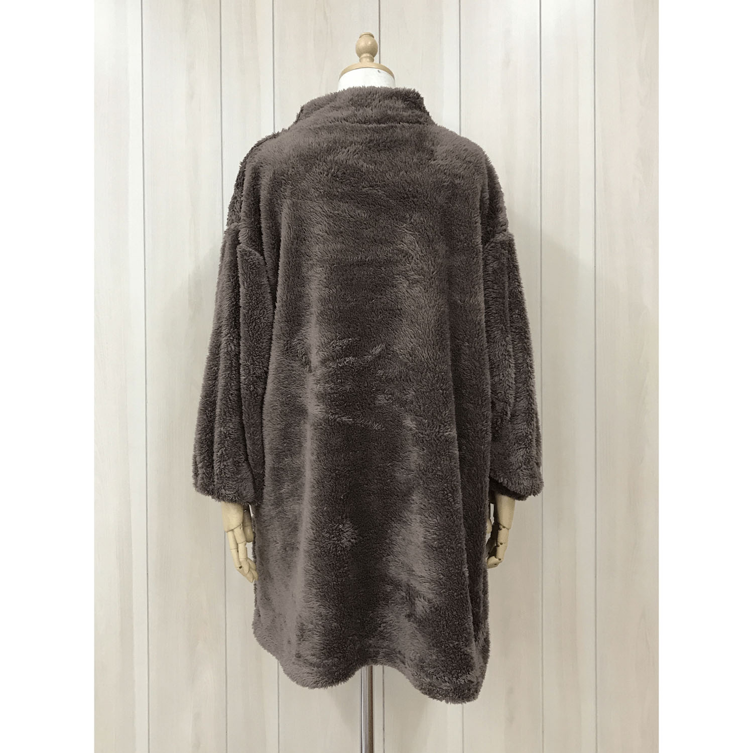 ボア無地クマアップリケハイネックカッポー - 画像4