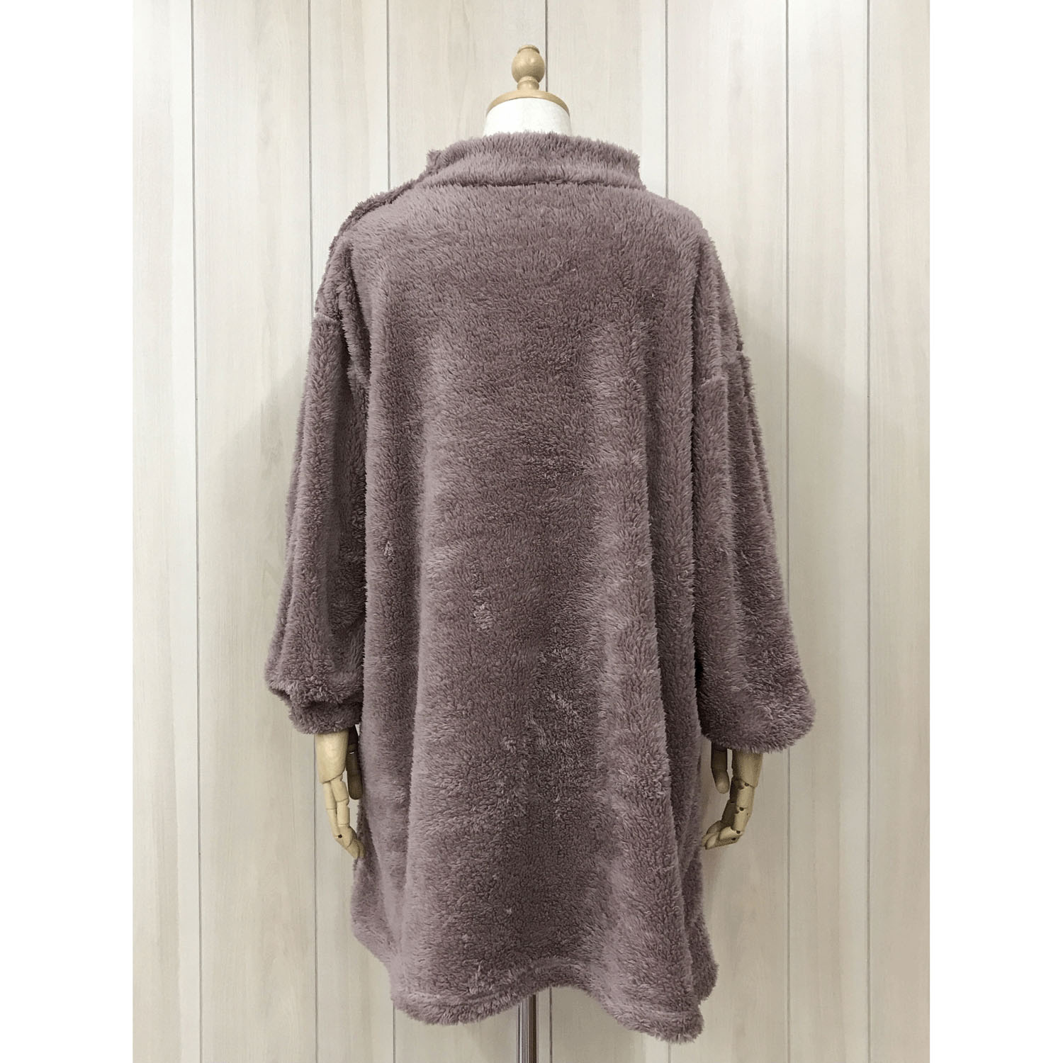 ボア無地クマアップリケハイネックカッポー - 画像6