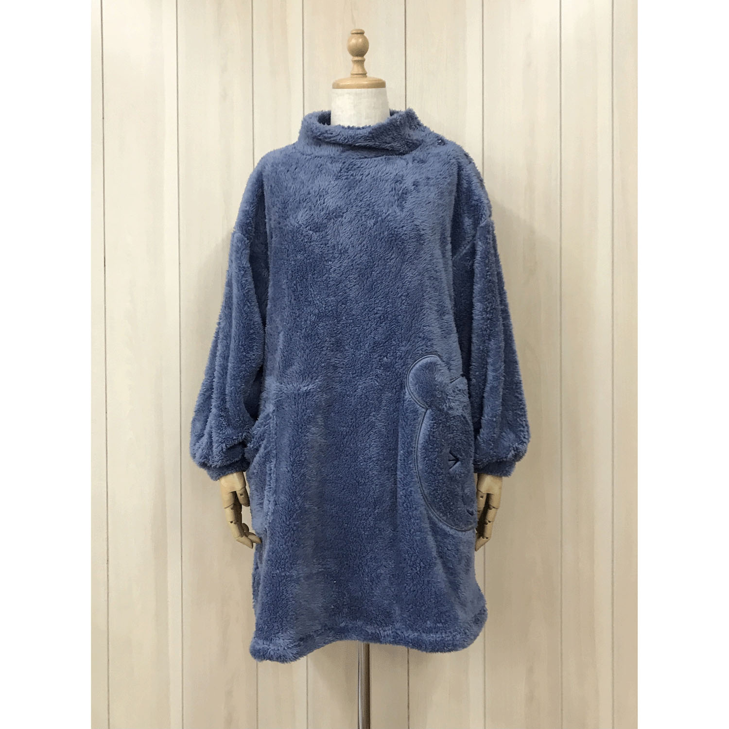 ボア無地クマアップリケハイネックカッポー - 画像7