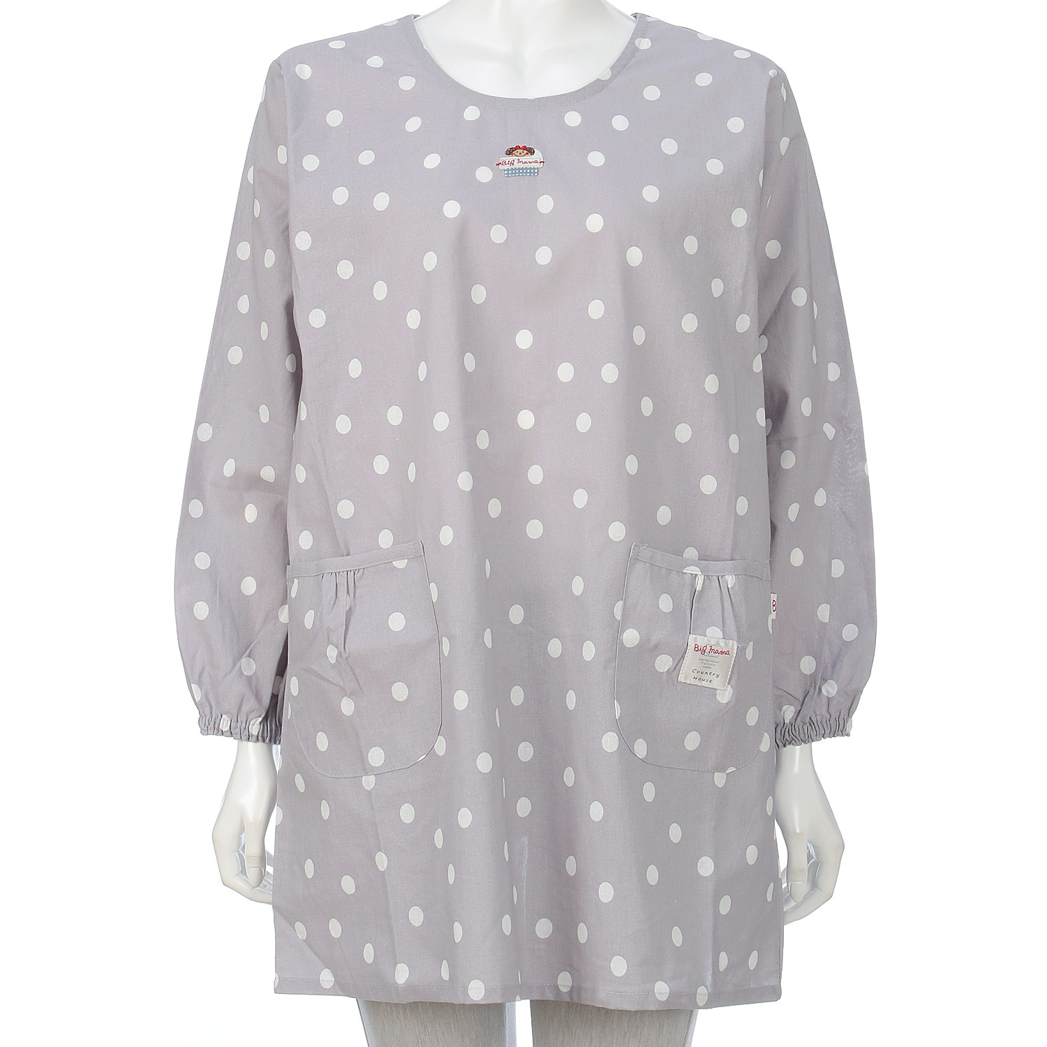 ビッグママ 水玉プリントカッポウ - 画像1