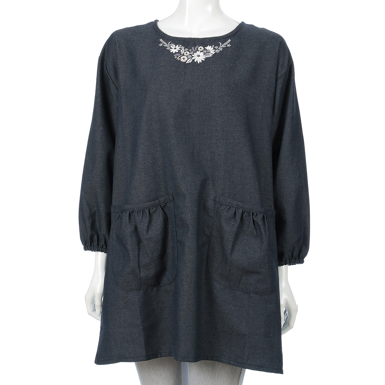 上釦下紐デニム風カッポー