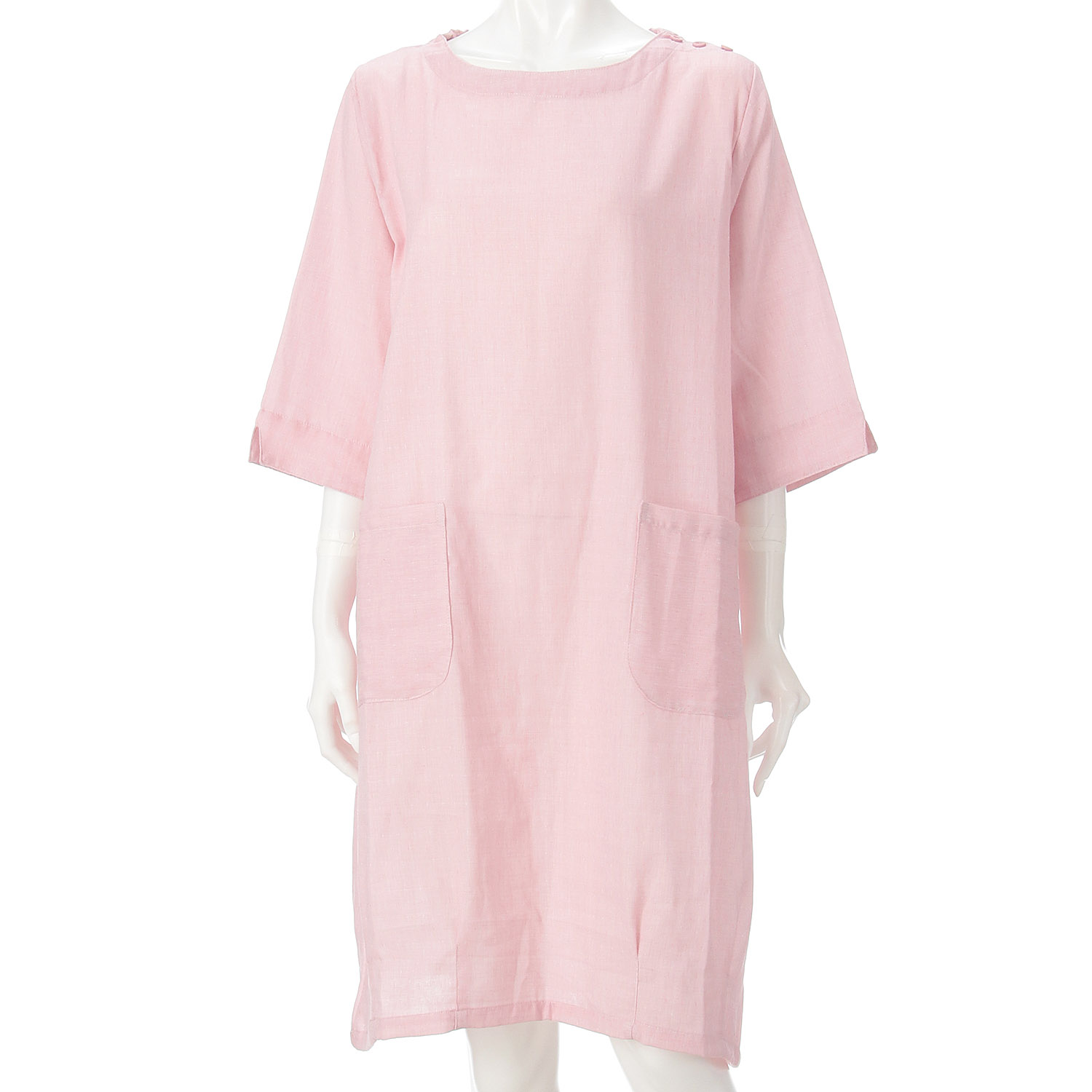 naturic ダブルガーゼワンピース - 画像1