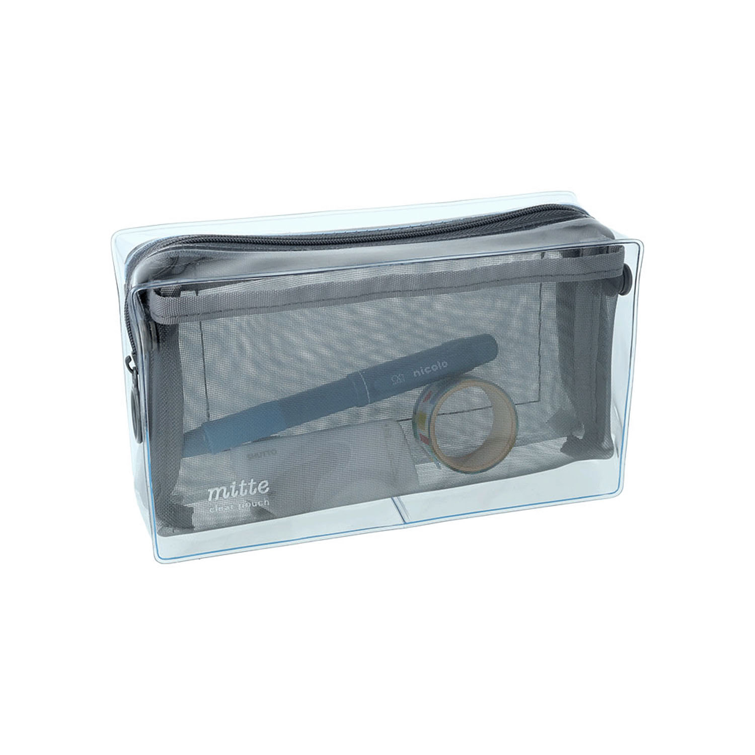 mitte クリアメッシュボックスポーチ - 画像13