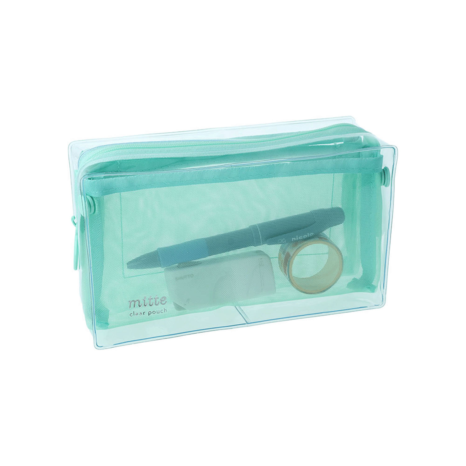 mitte クリアメッシュボックスポーチ - 画像19