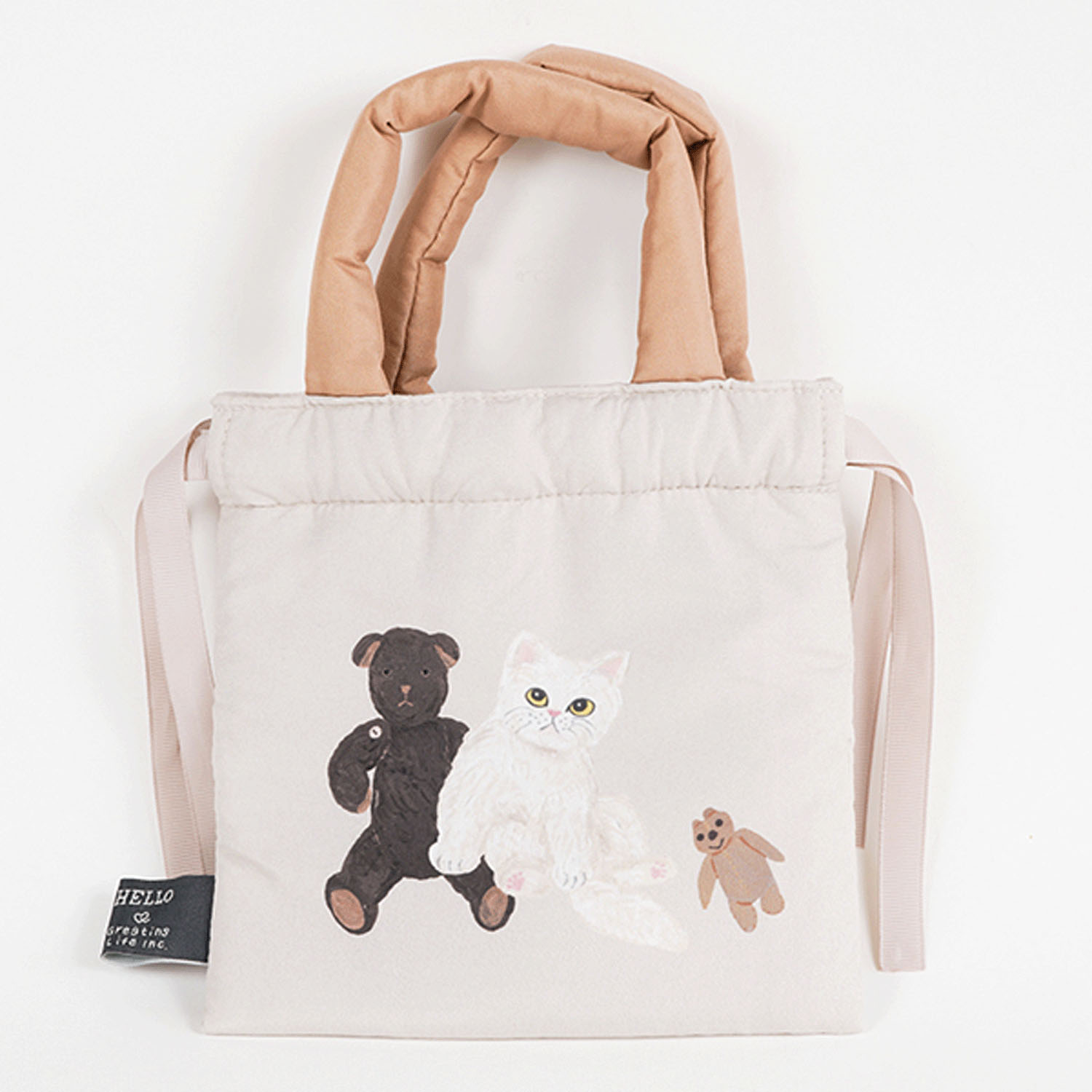 キャットアンド そで山かほ子  クッション巾着 - 画像3