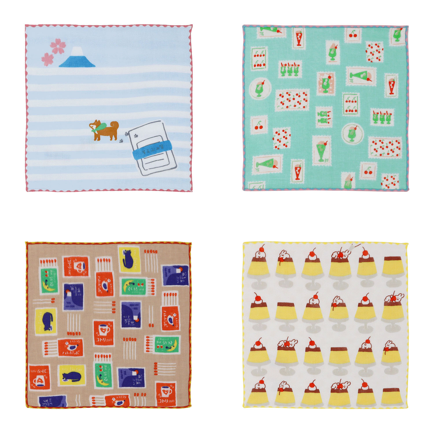 Old Resta×古川紙工 ハンカチ