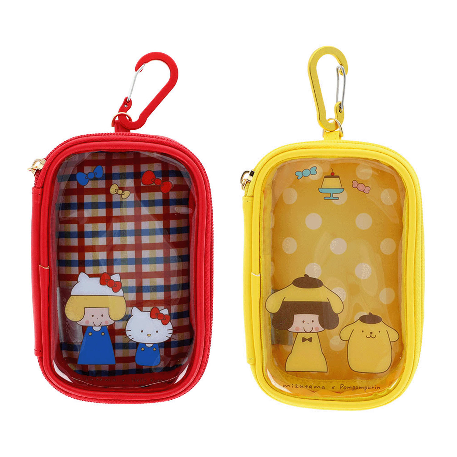 mizutama ×サンリオキャラクターズ カラビナ付きマルチケース - 画像1