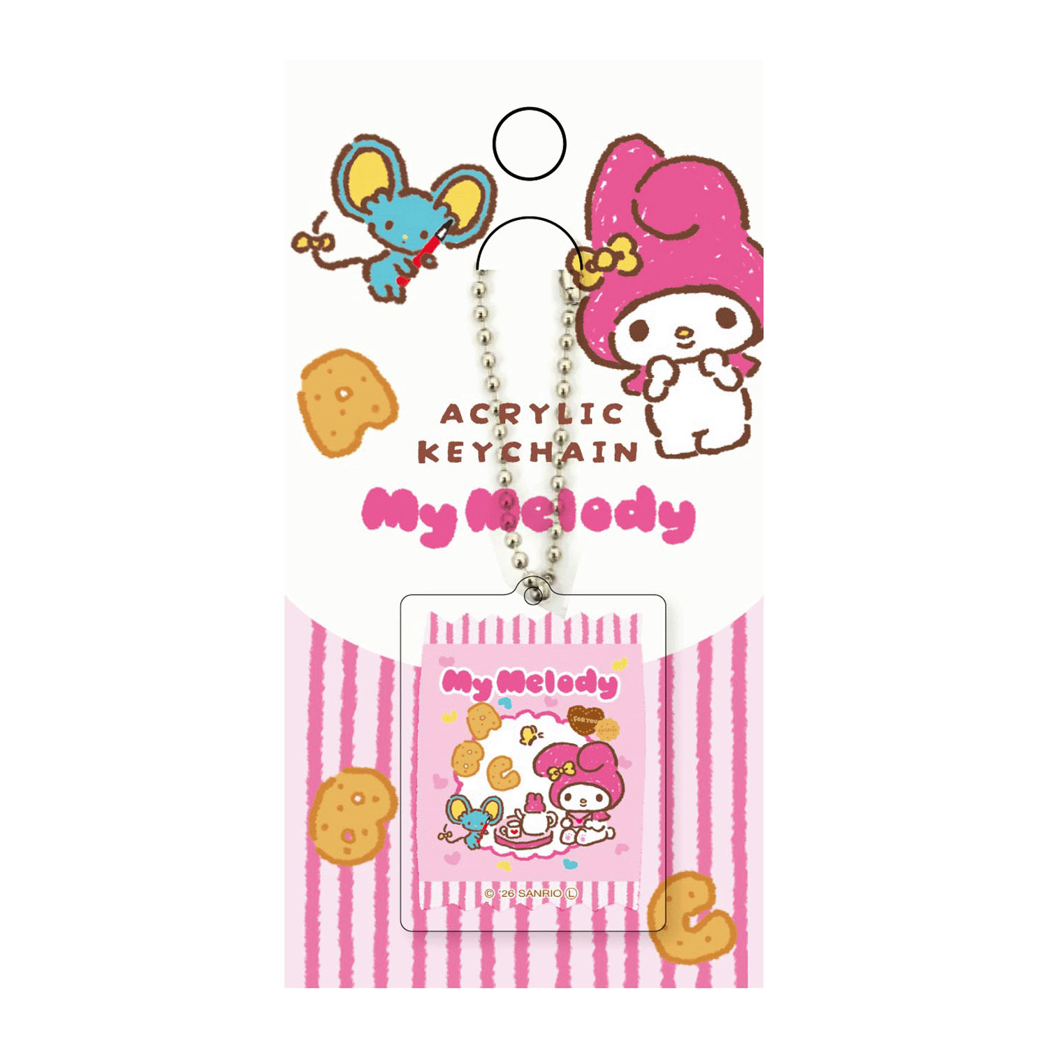 マイメロディ  ボールチェーンアクリルキーホルダー  おやつパーティー