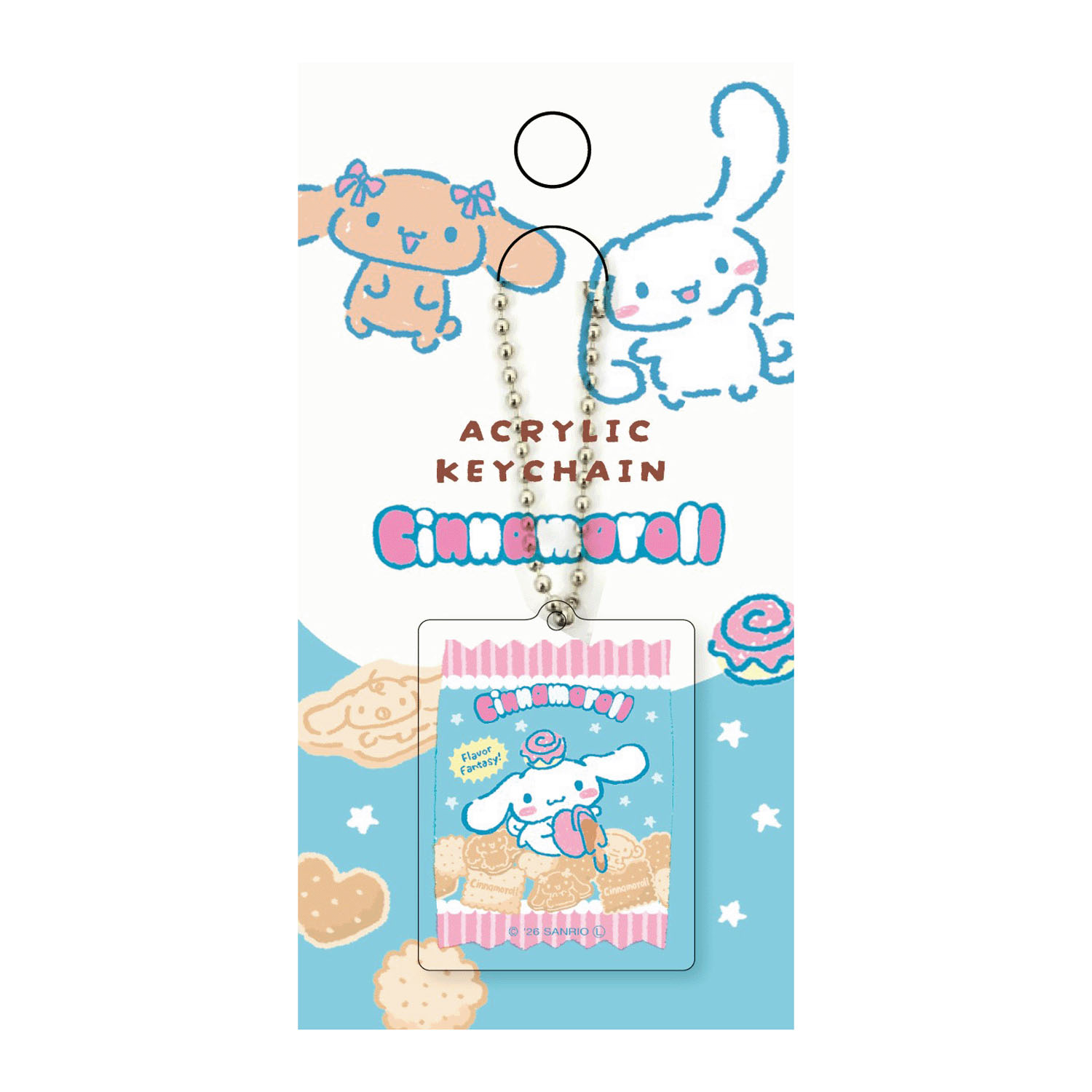 シナモロール  ボールチェーンアクリルキーホルダー  おやつパーティー