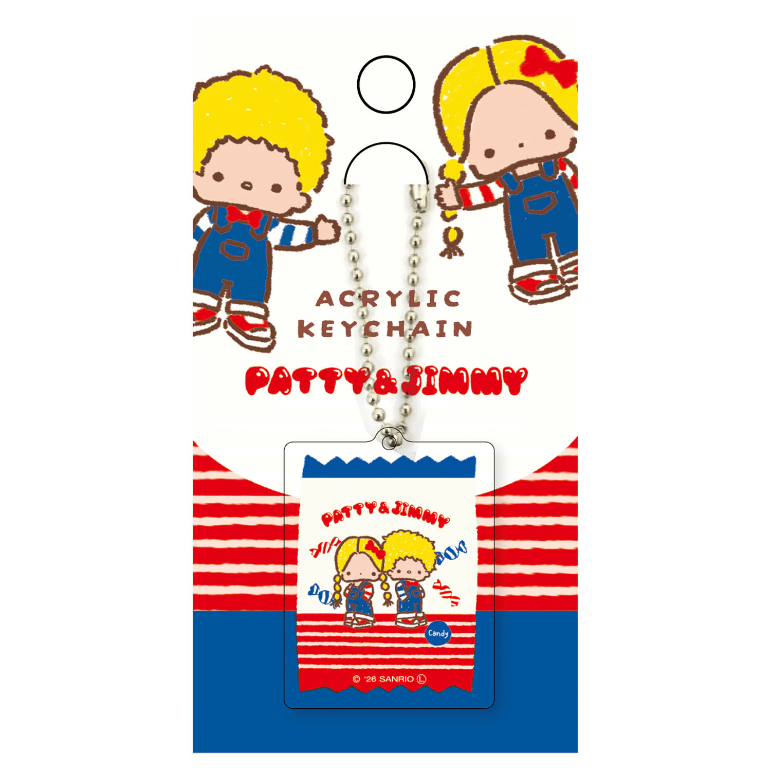 パティ＆ジミー  ボールチェーンアクリルキーホルダー  おやつパーティー