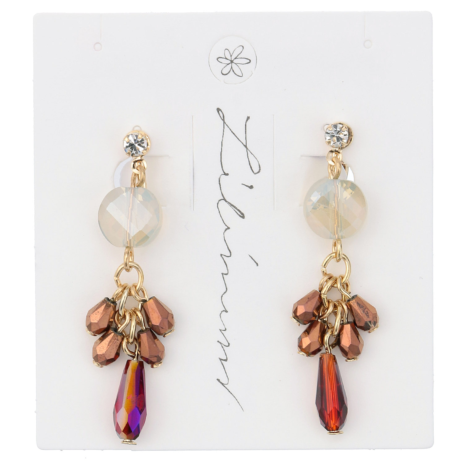 カットガラスイヤリング - 画像2