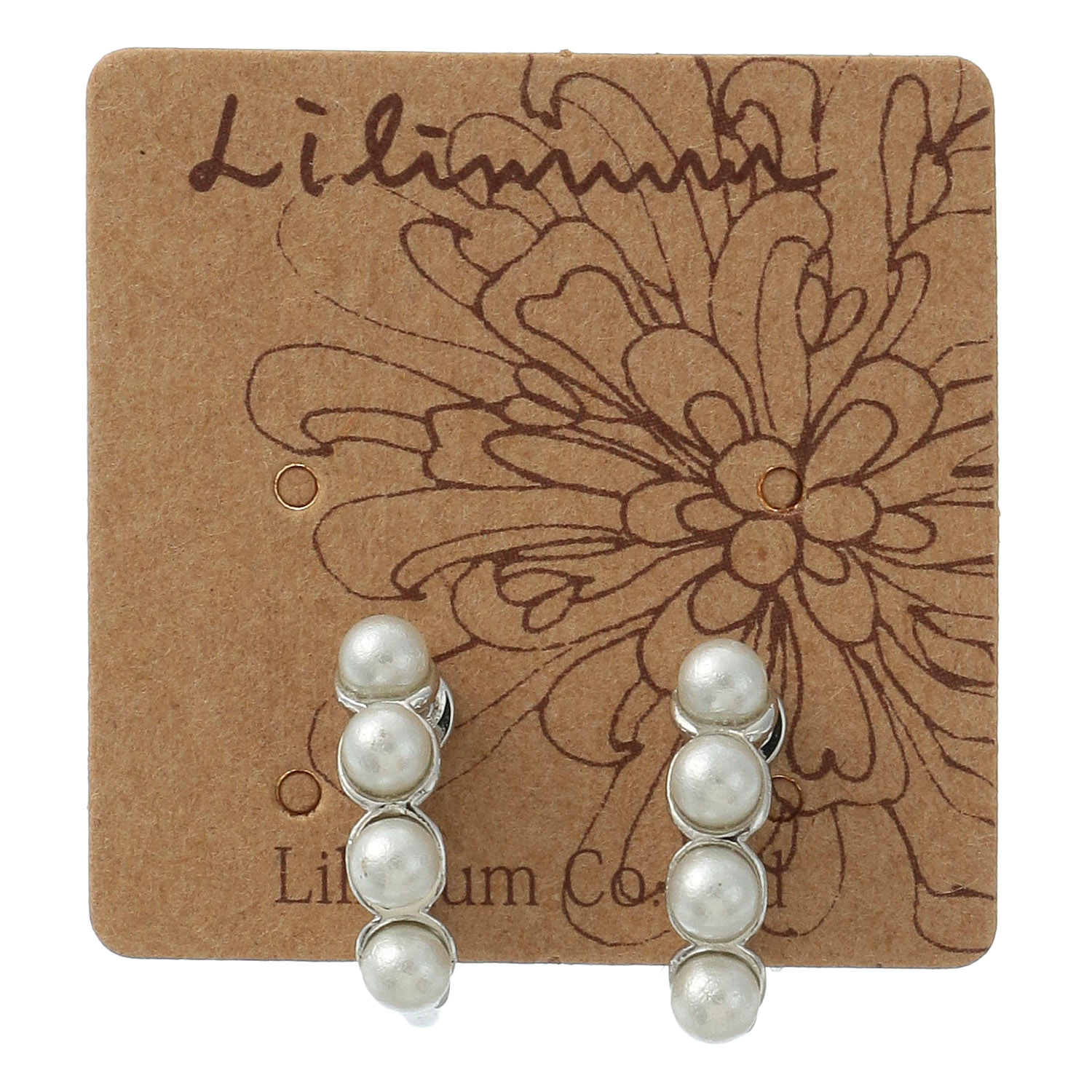 パールイヤリング - 画像1