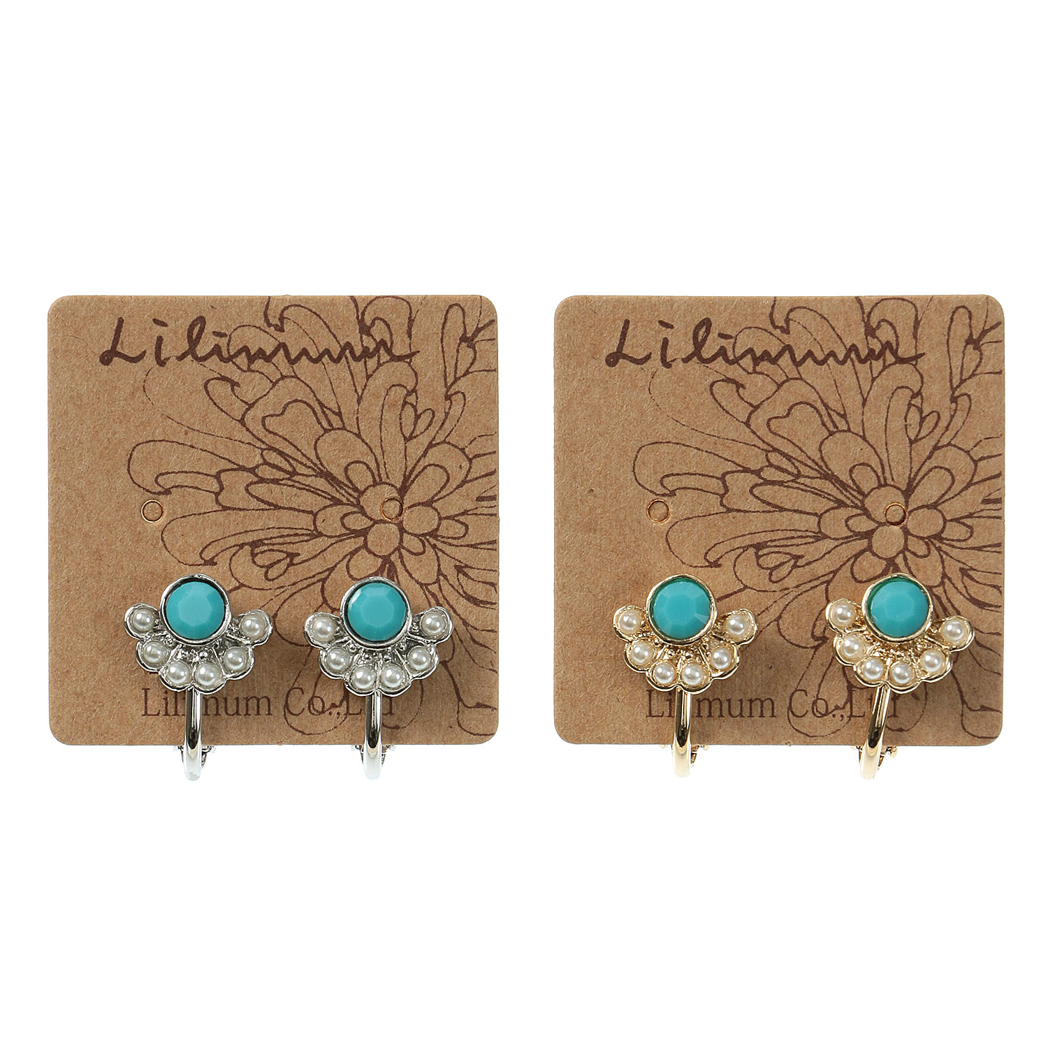 ターコイズカラーイヤリング