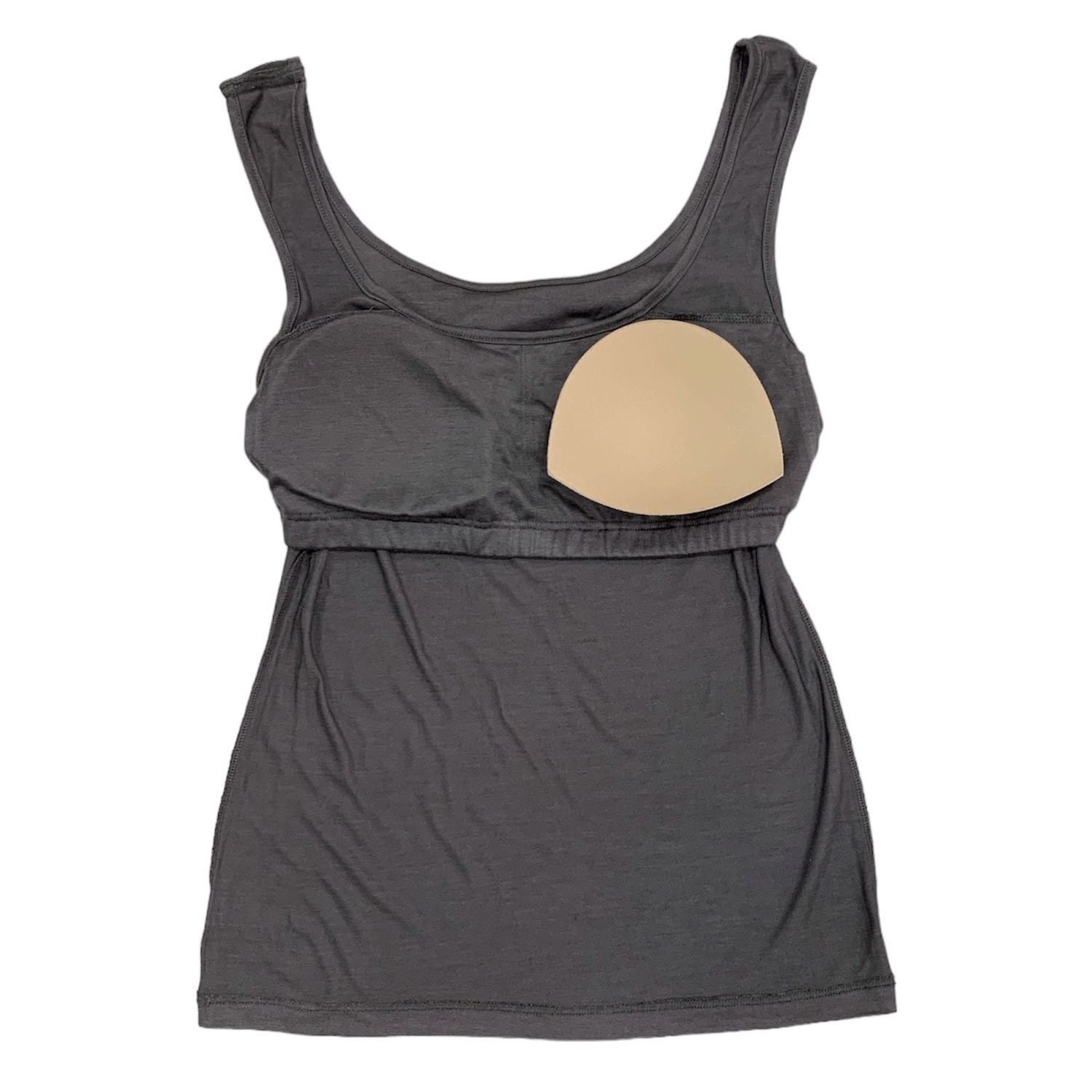 シルクタンクトップ胸パット付き - 画像5