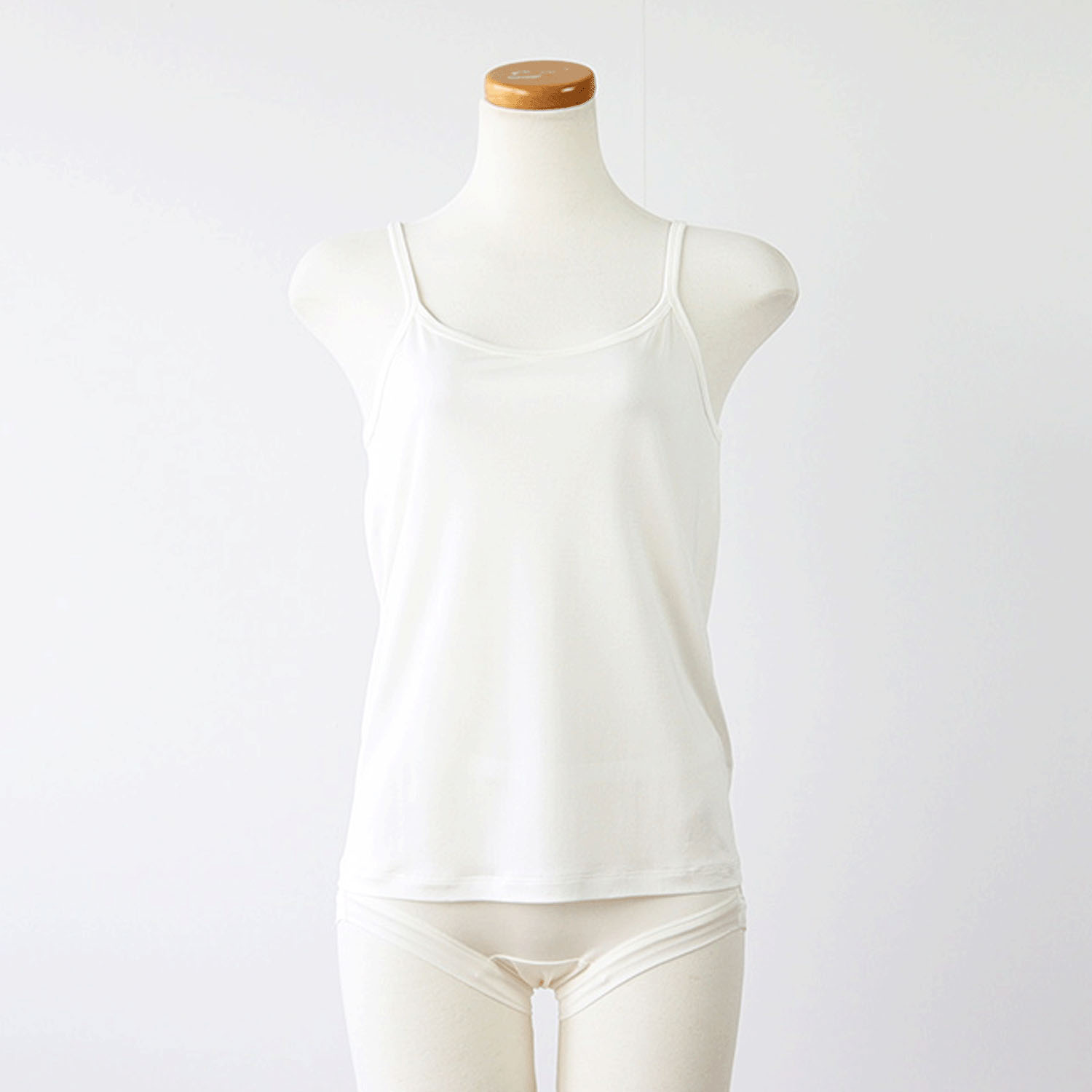 正絹シルク100％インナー キャミソール （ 天竺編み ） - 画像6