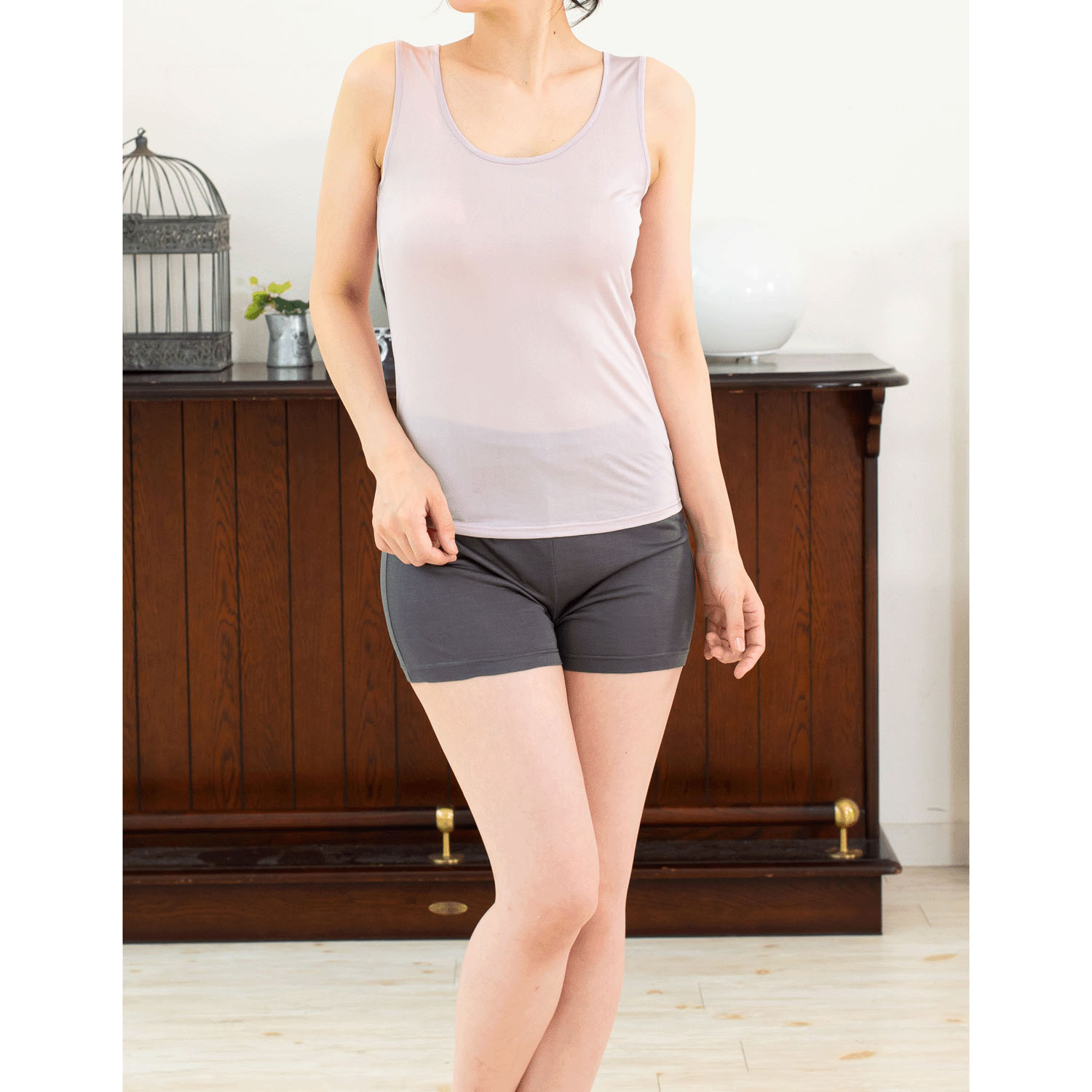 シルク タンクトップ - 画像2