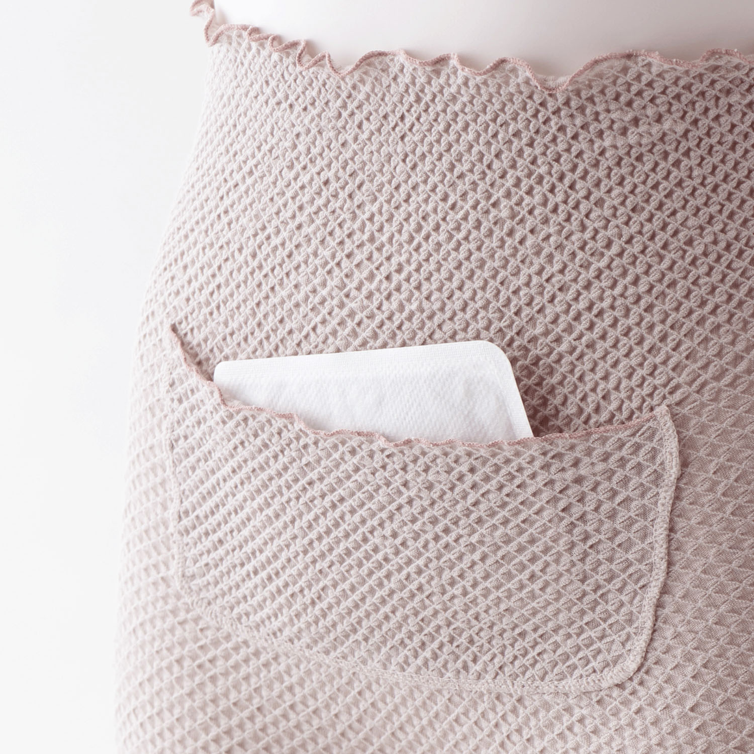 ポケット付腹巻パンツ L ウォーターグリーン のびりら - 画像4