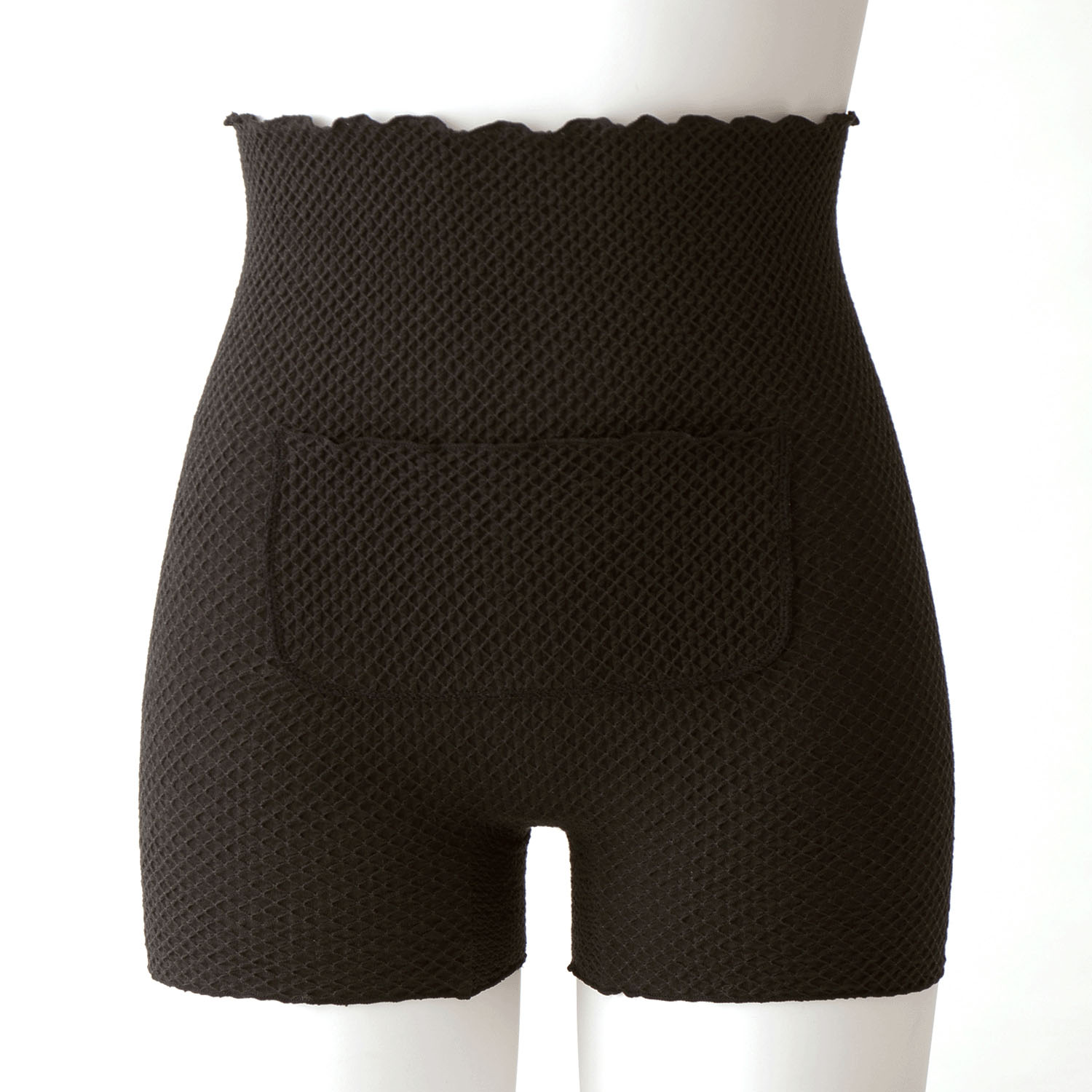 ポケット付腹巻パンツ L ブラック のびりら - 画像1