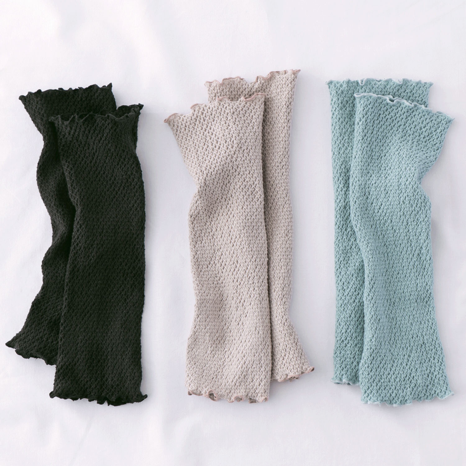 レッグ＆アームカバー ブラック のびりら - 画像3