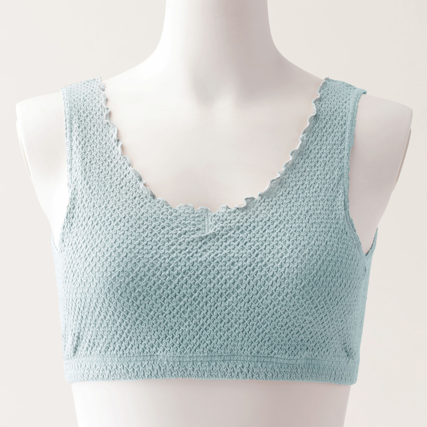 リラックスブラ L ウォーターグリーン のびりら - 画像1