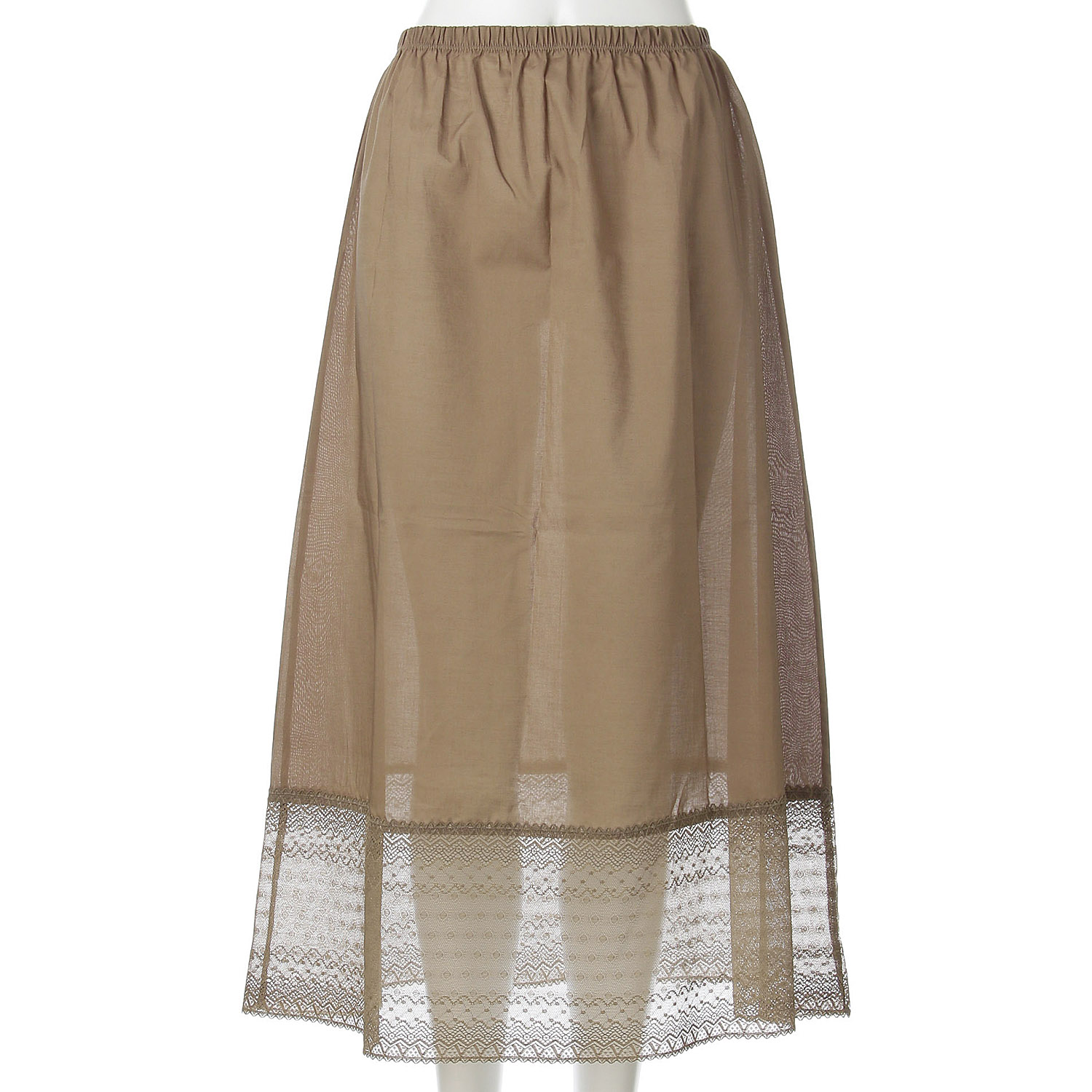 見せテコ！ひざ下ロングスカート