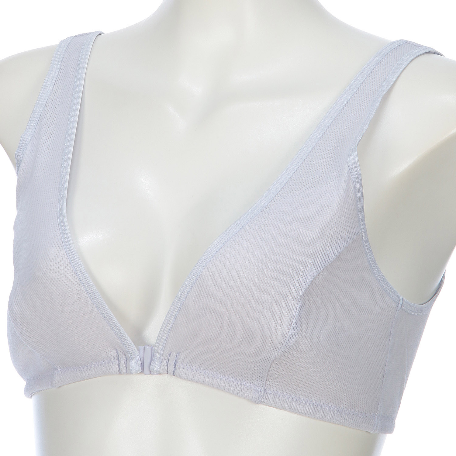 ［癒しの工房］ 綿100％水玉メッシュフロントホックブラ - 画像5