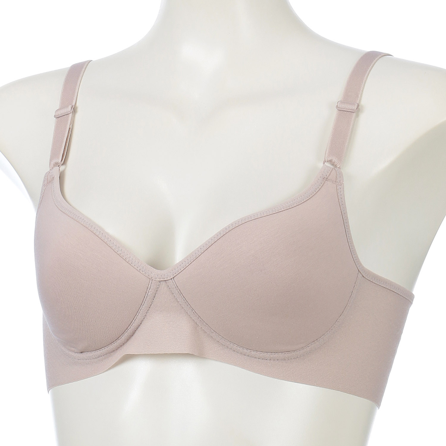 【Fitte（肌側綿100％）】ノンワイヤーブラジャー - 画像3