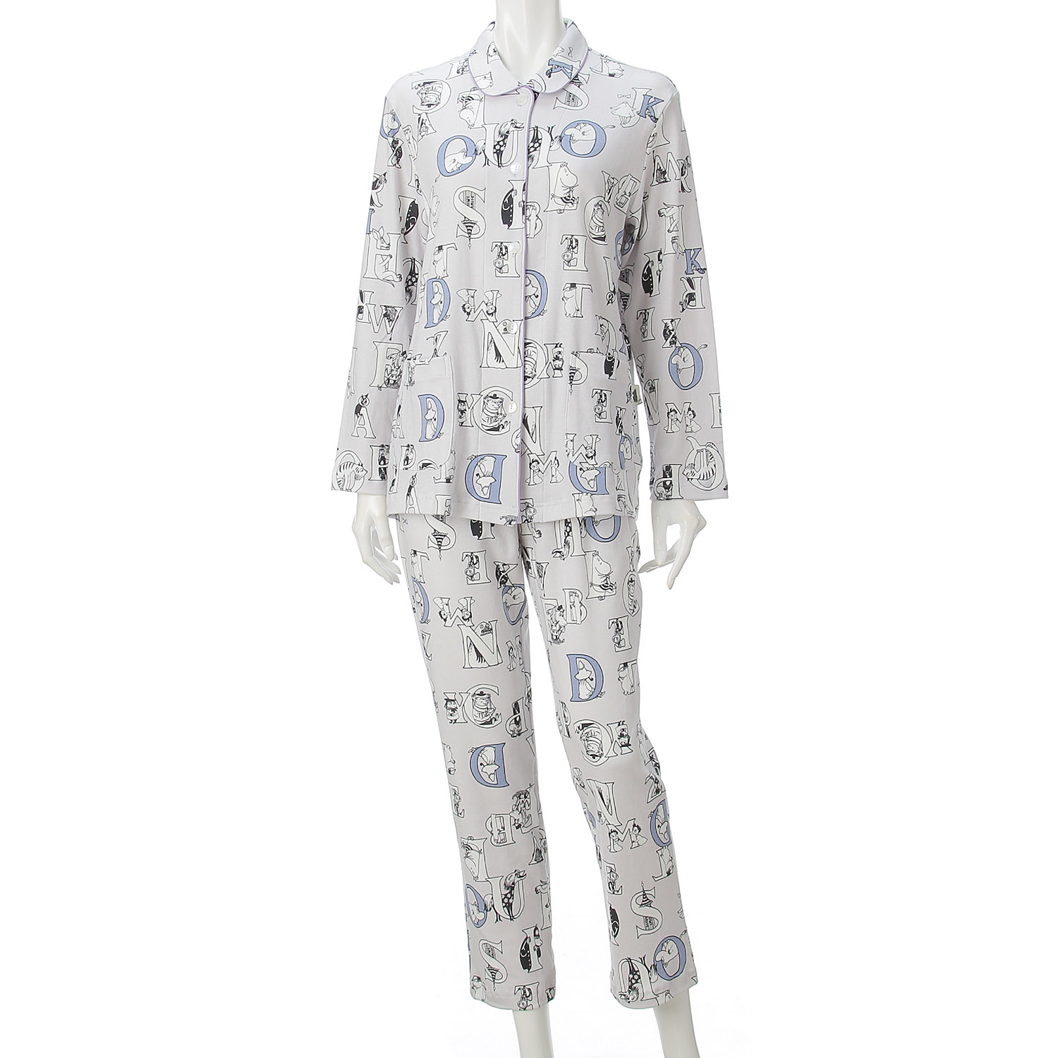 MOOMIN ムーミン×Amour アムール プリントスムースパジャマ