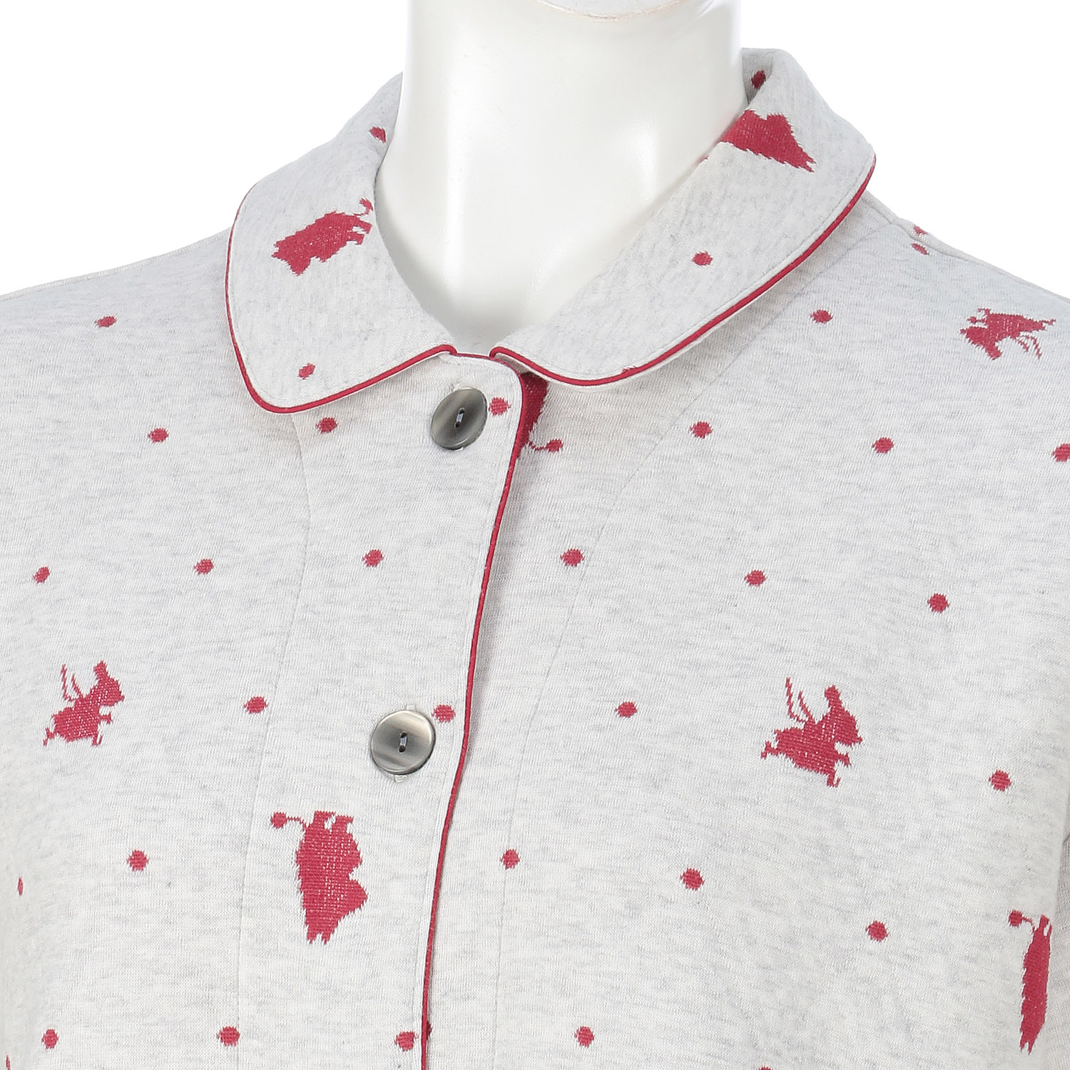 【MOOMIN ムーミン】×【Amour アムール】ニットキルト シルエットジャカード パジャマ - 画像3