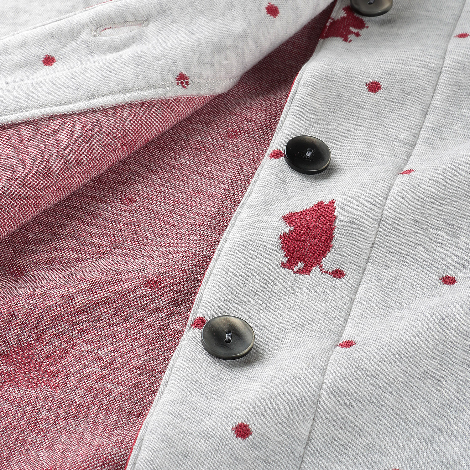 【MOOMIN ムーミン】×【Amour アムール】ニットキルト シルエットジャカード パジャマ - 画像5