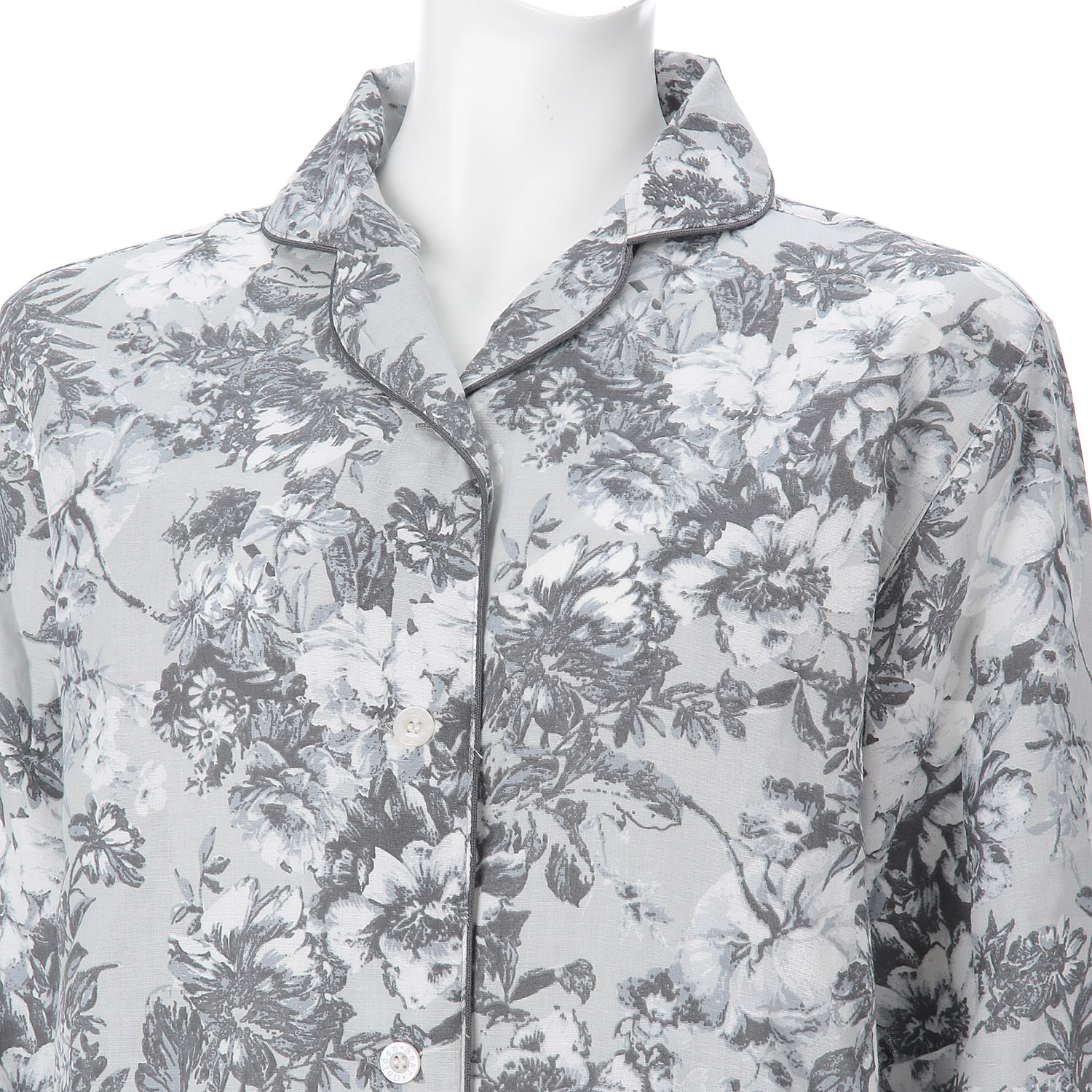 Golden Bear ダブルガーゼフラワープリント テーラーパジャマ - 画像3