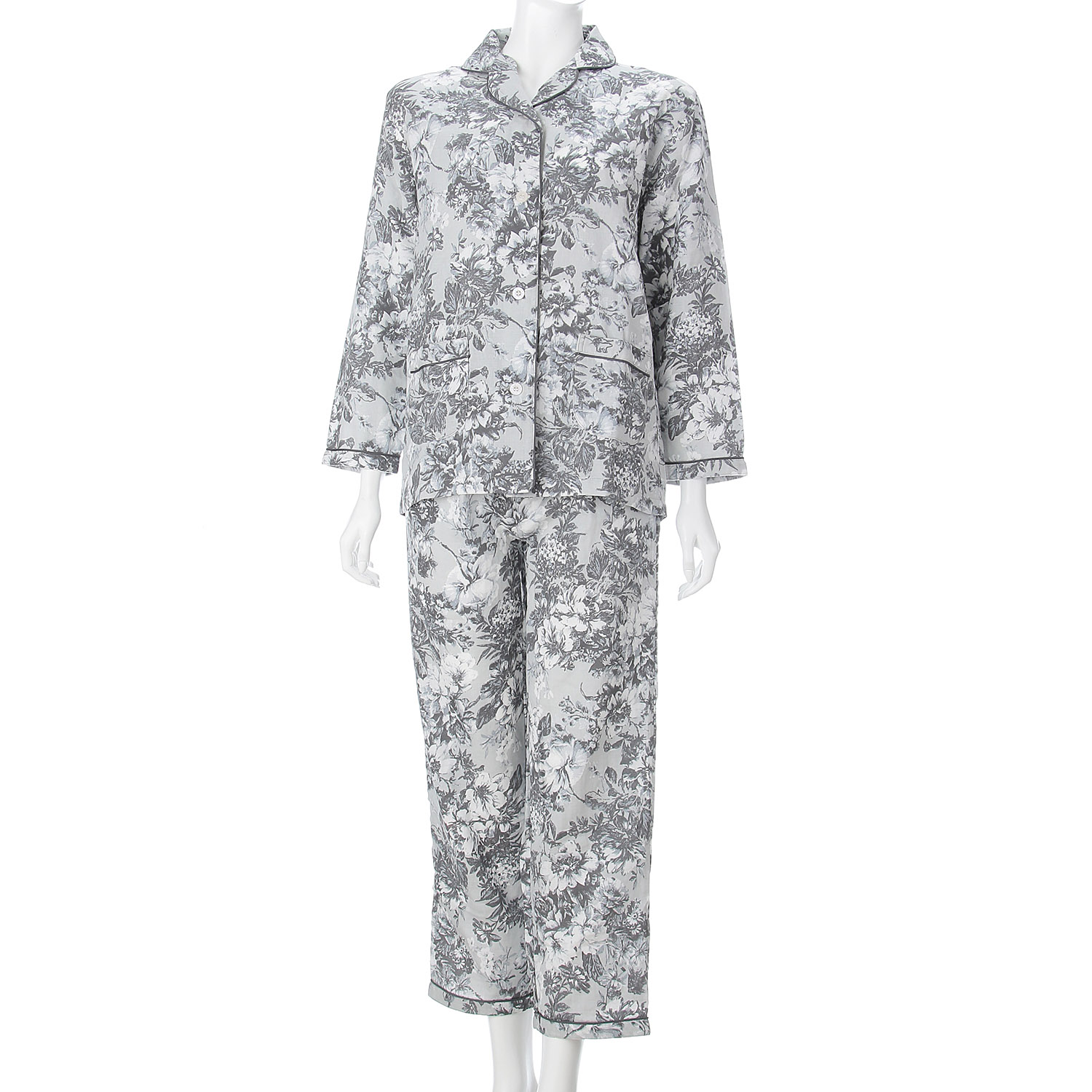 Golden Bear ダブルガーゼフラワープリント テーラーパジャマ