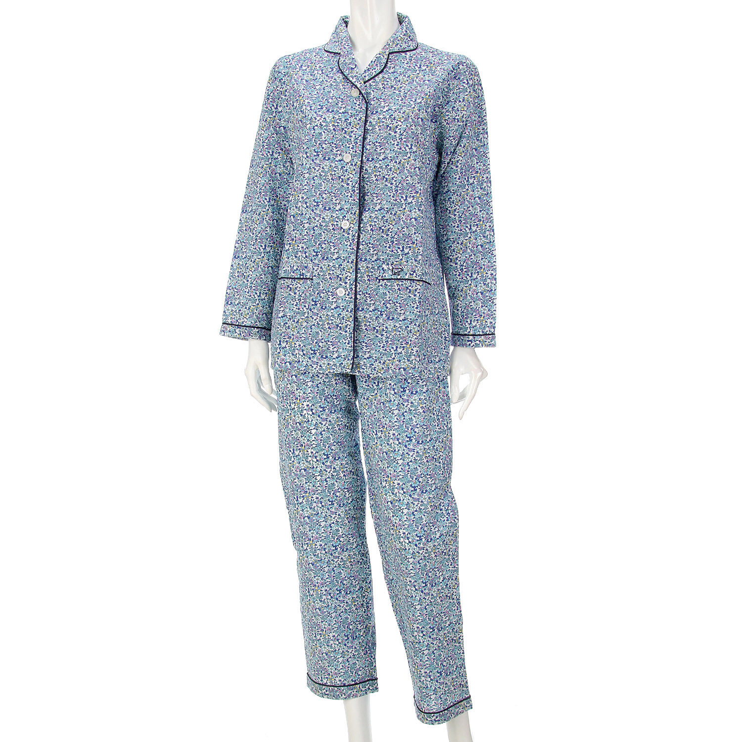 Golden Bear リップル フラワープリント テーラーパジャマ