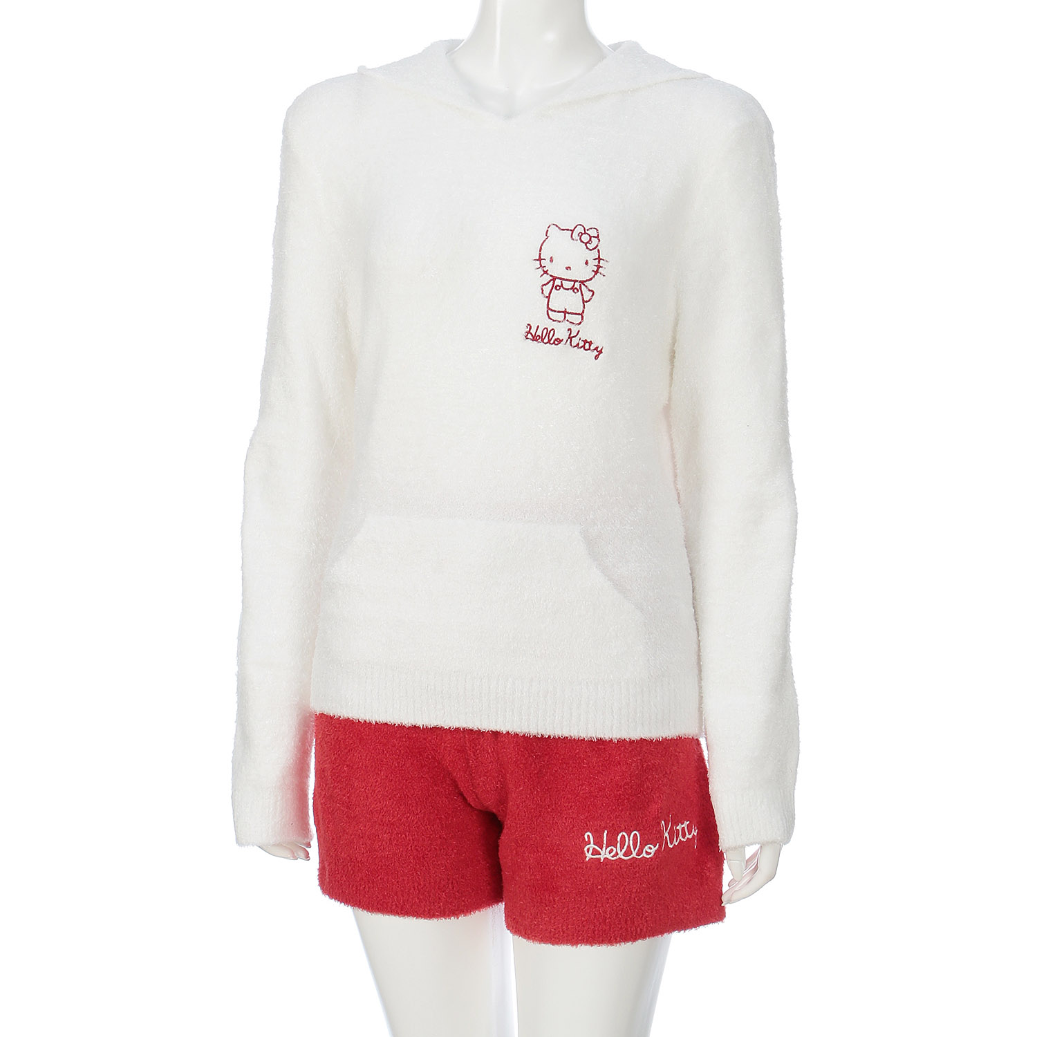 ハローキティ 毛糸パーカー＆ショートパンツセット - 画像2