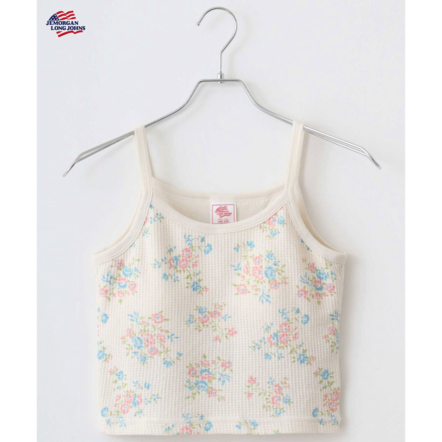 【JEMORGAN LONG JOHNS】 花柄カップ付きショートキャミソール - 画像15