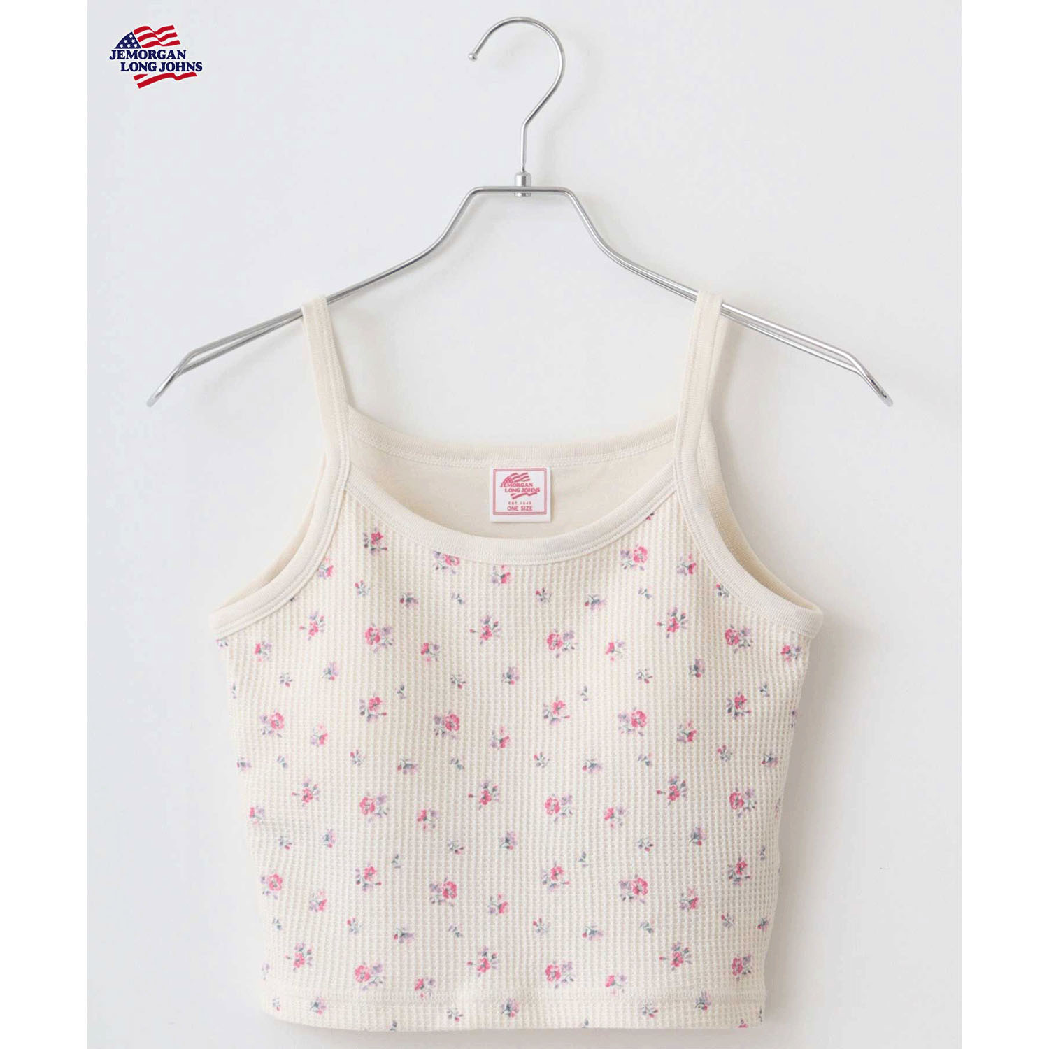 【JEMORGAN LONG JOHNS】 花柄カップ付きショートキャミソール - 画像20