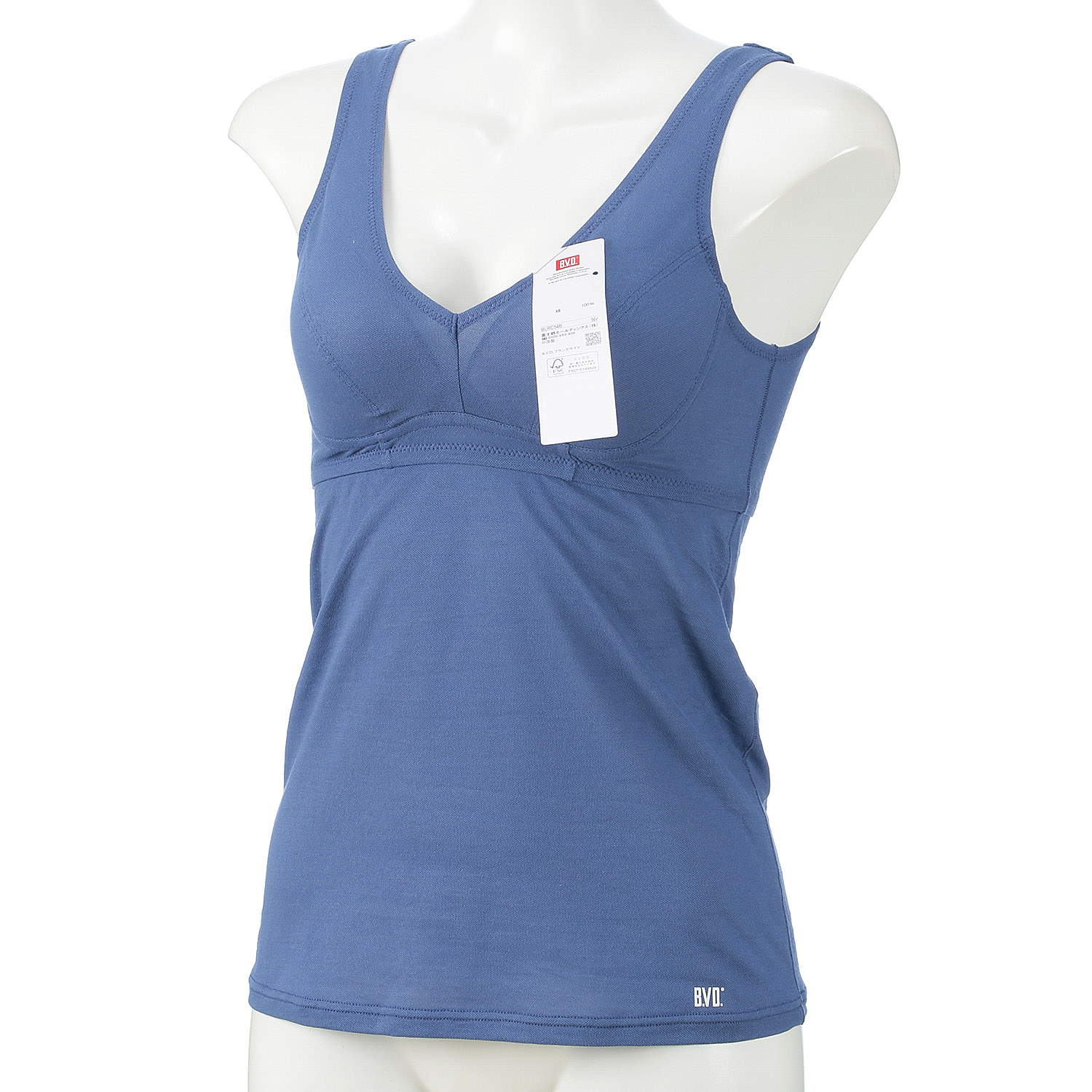 綿100％涼軽タンクトップM．L - 画像2