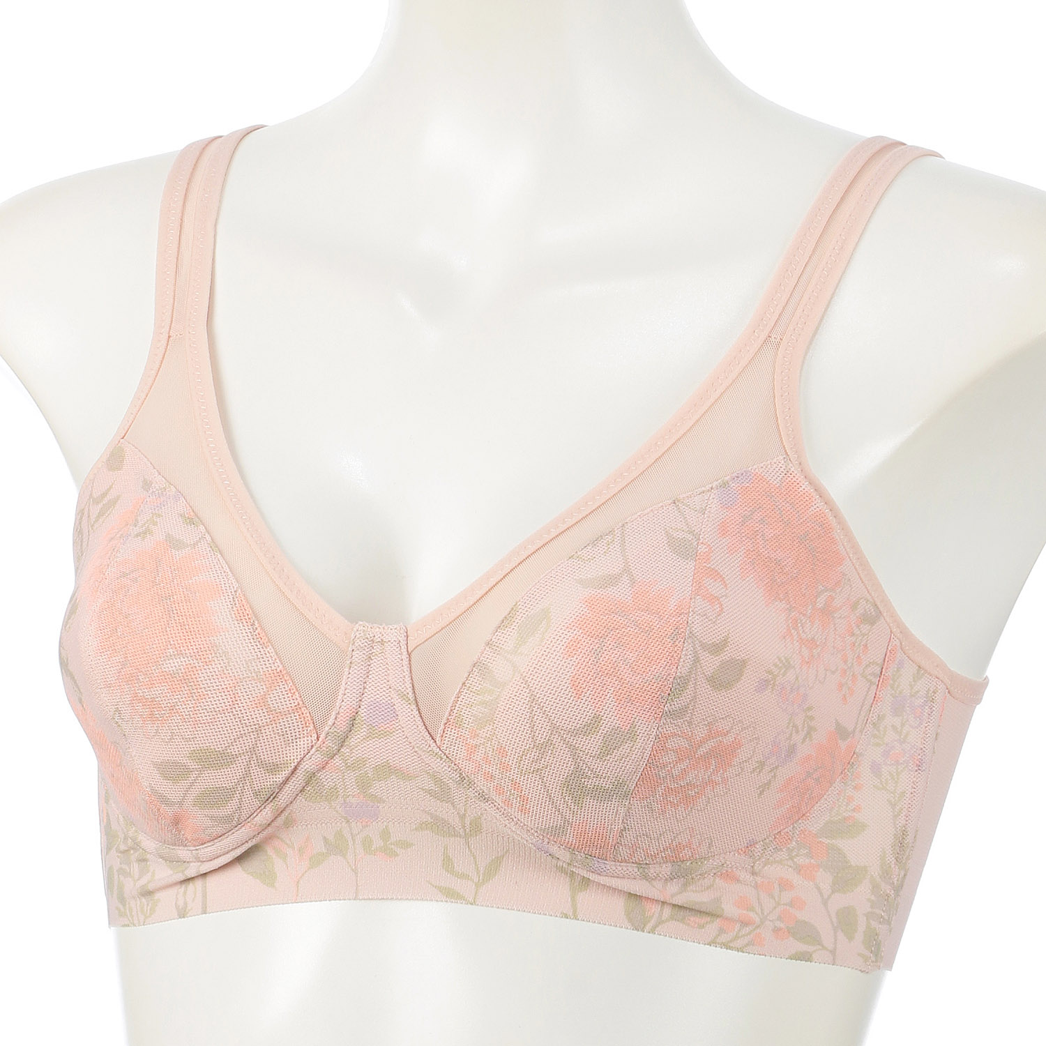 BVD涼ブラ花柄プリントハーフトップM／L - 画像3