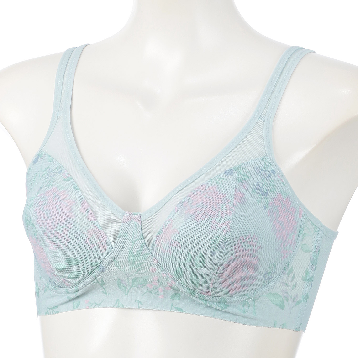 BVD涼ブラ花柄プリントハーフトップM／L - 画像7