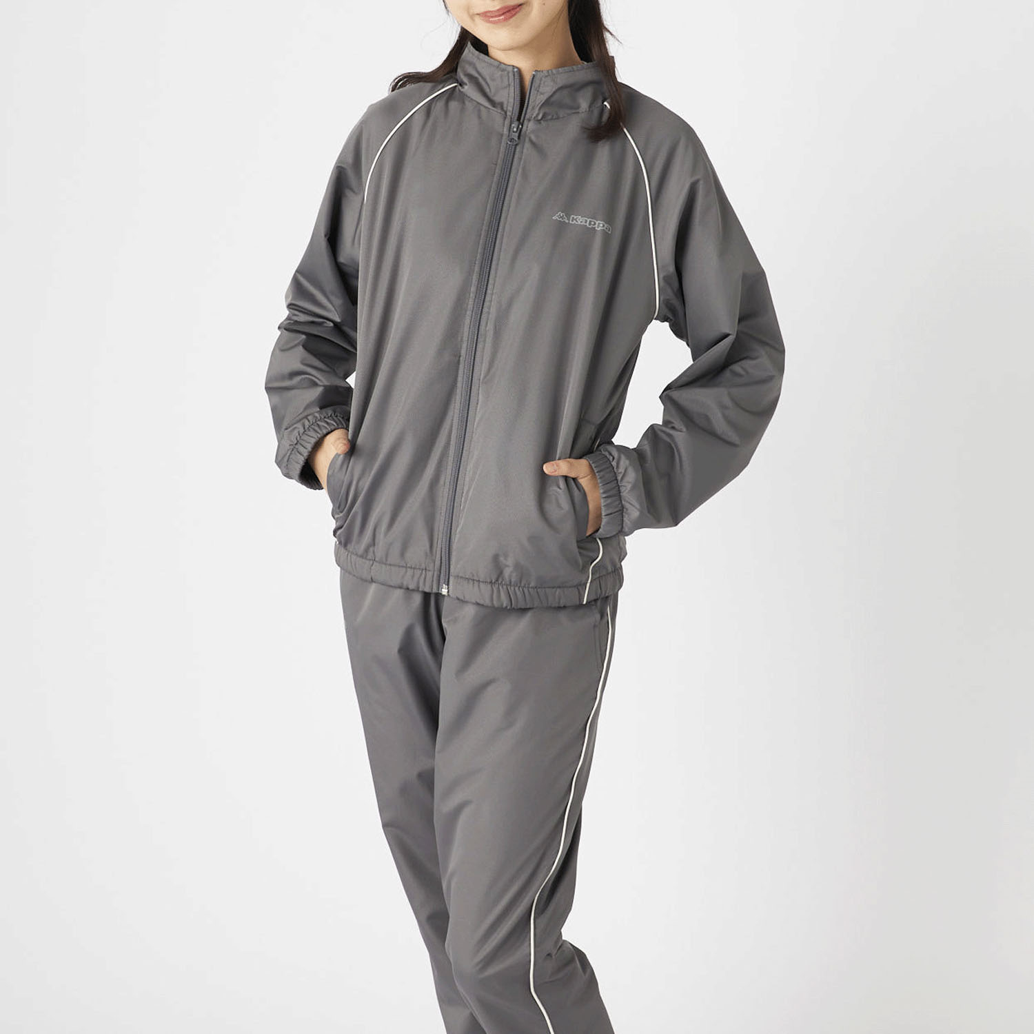 Kappa 婦人裏フリースウィンドウジップジャケット - 画像5