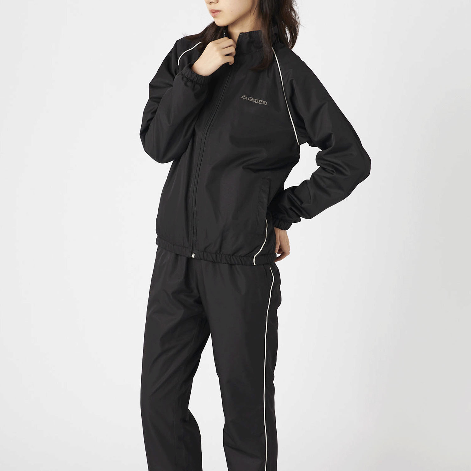 Kappa 婦人裏フリースウィンドウジップジャケット - 画像10