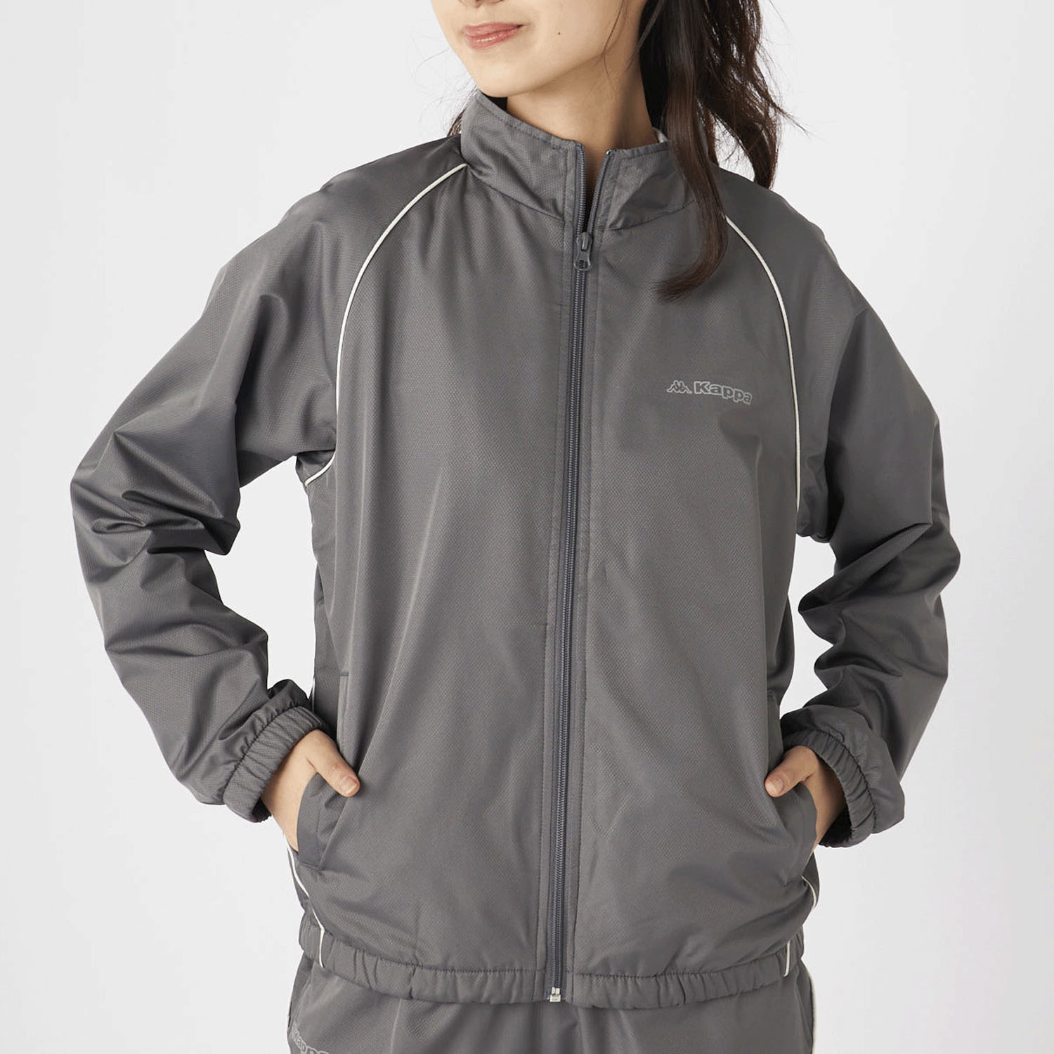 Kappa 婦人裏フリースウィンドウジップジャケット - 画像1