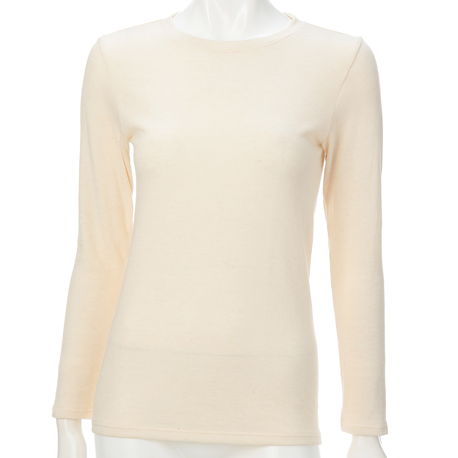 肌ごころby FOODtextile  長袖ラウンドネックLL