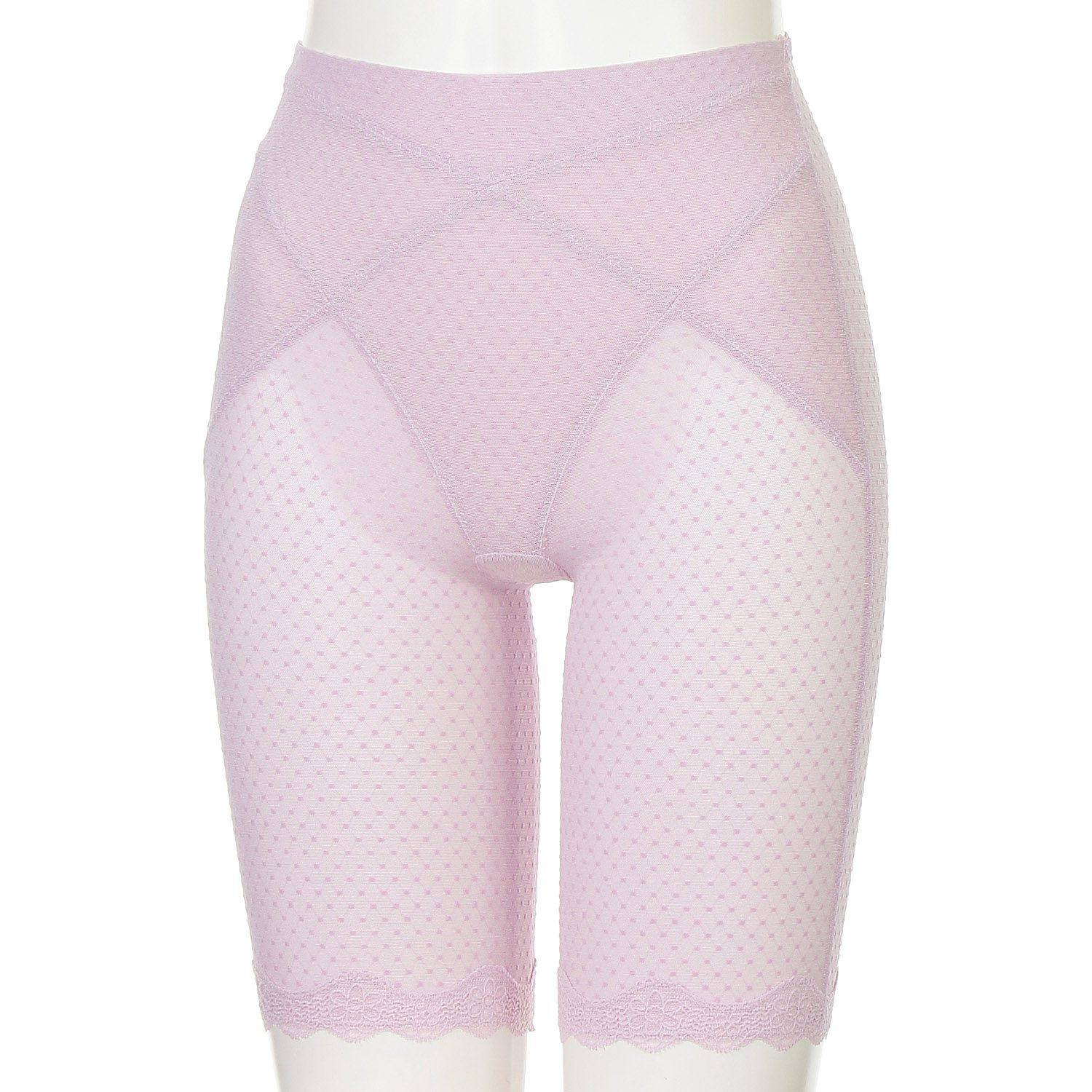 ソフトスタイレット ロングガードル ペールラベンダー M - 画像1