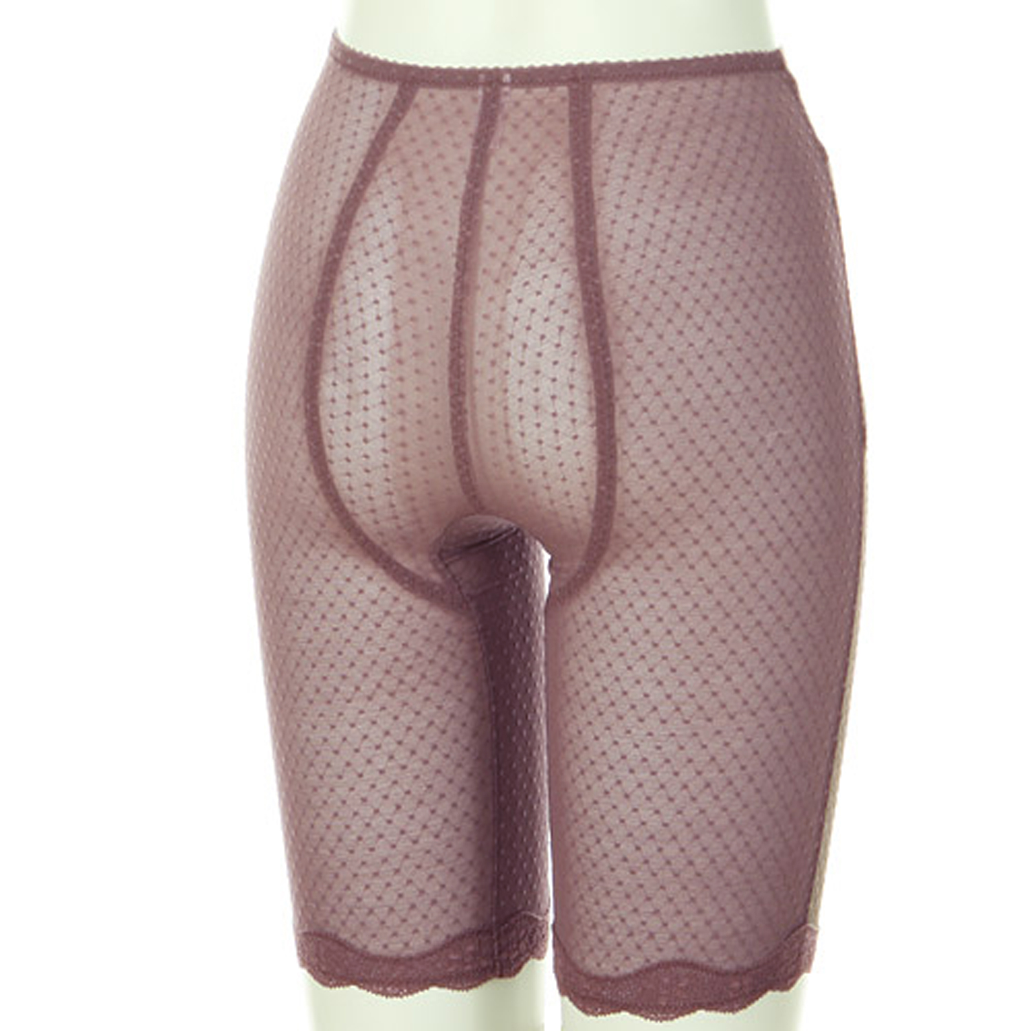 ソフトスタイレット ロングガードル グレイッシュパープル M - 画像2