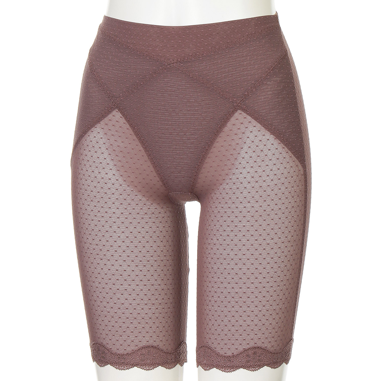 ソフトスタイレット ロングガードル グレイッシュパープル M